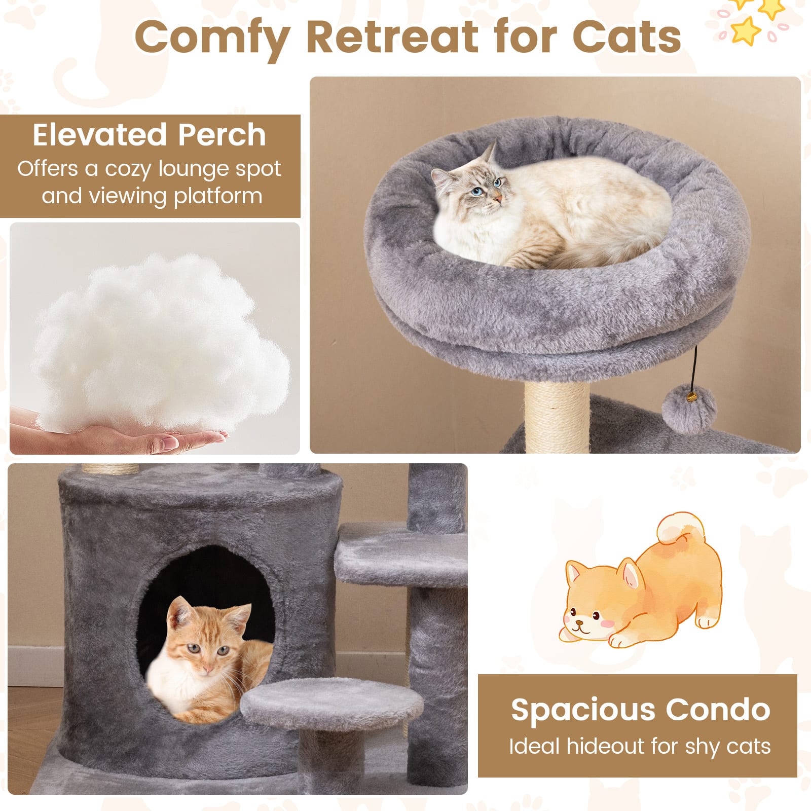 EOVIAMNE CWPE10345GR Cat-Trees - View #5