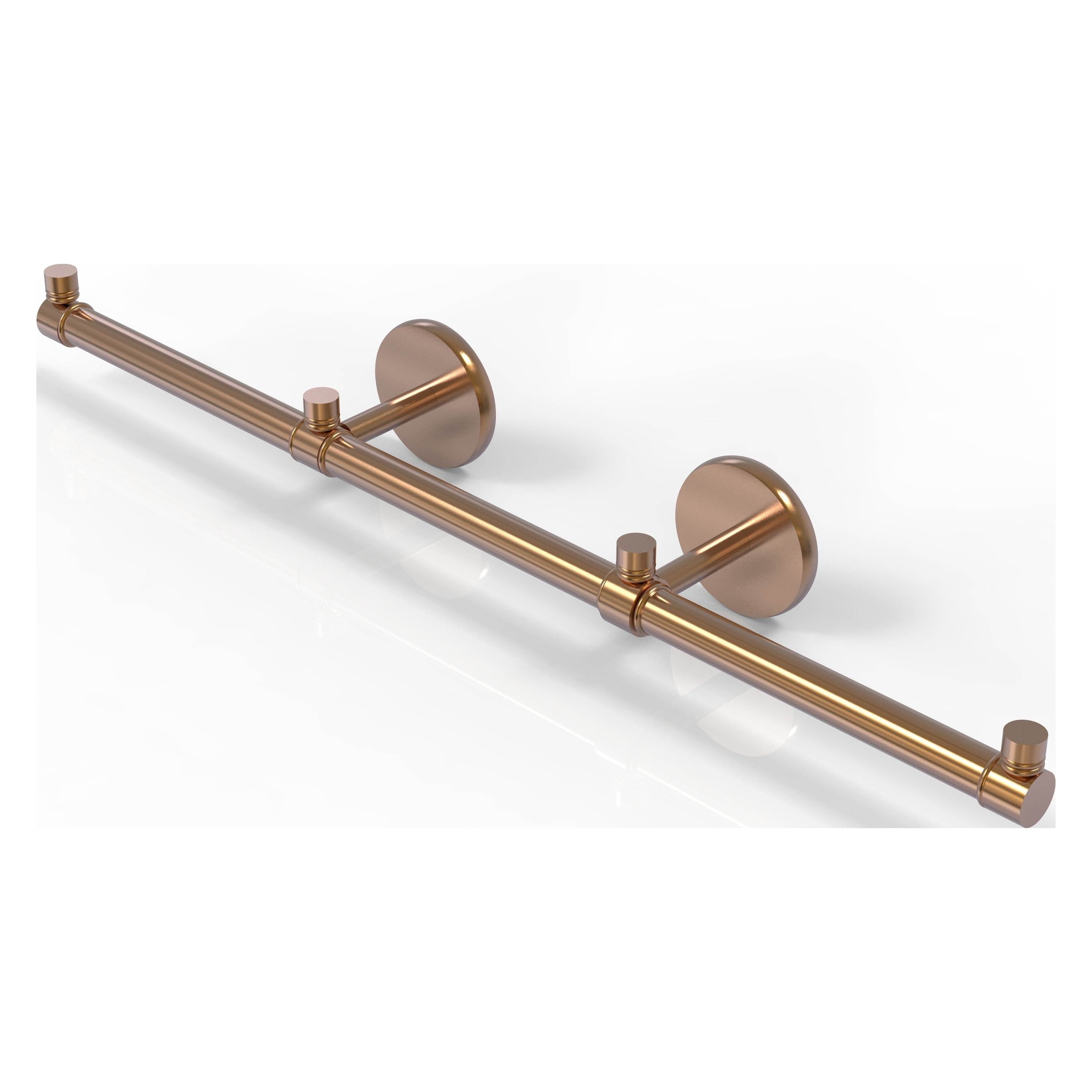 Allied Brass P1000-HTB-3-BBR Prestige Skyline 22-in double Brushed Bronze Wall mount Double Towel Bar