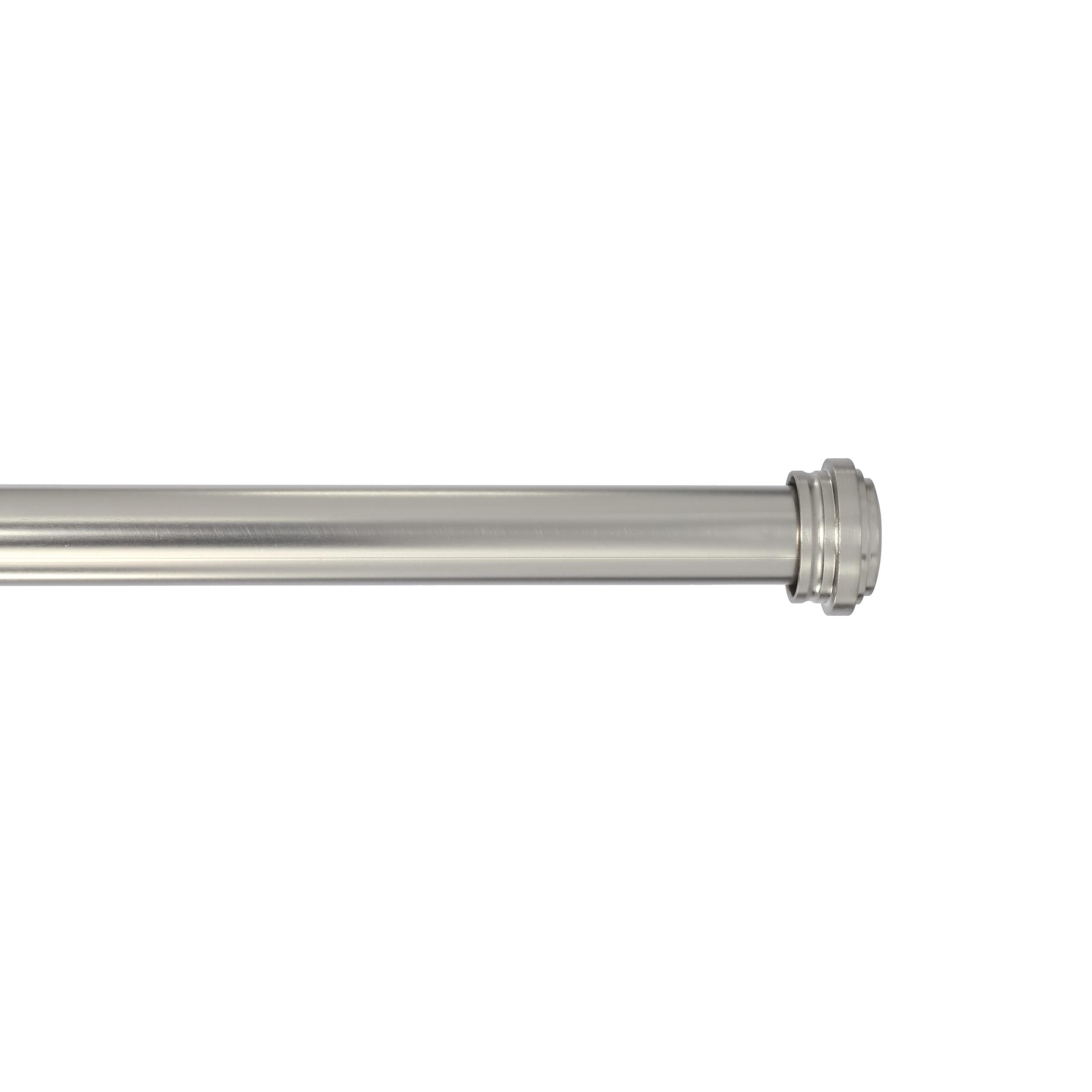allen + roth 72-in to 144-in Black Steel Single Curtain Rod in the Curtain  Rods department at