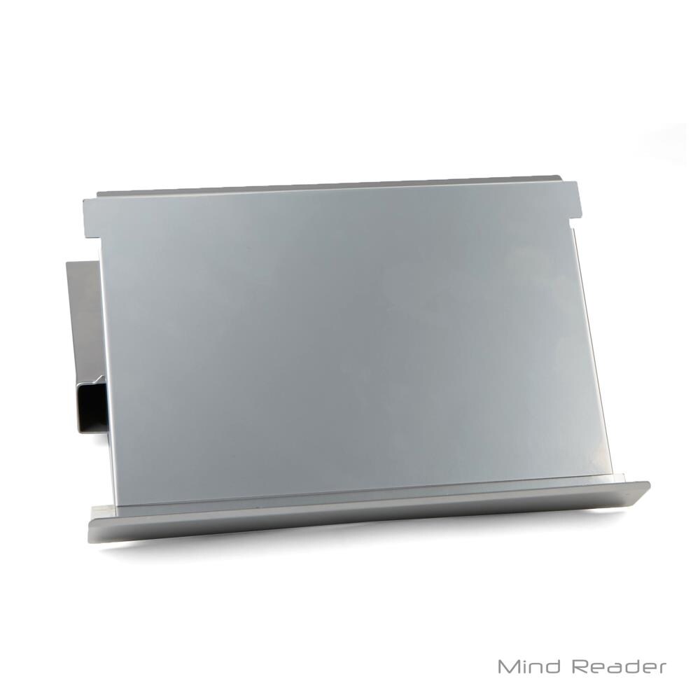 Mind Reader PAPERMON-SIL  Metal Monitor Stand Riser with Resting Document Holder Easel, Silver
