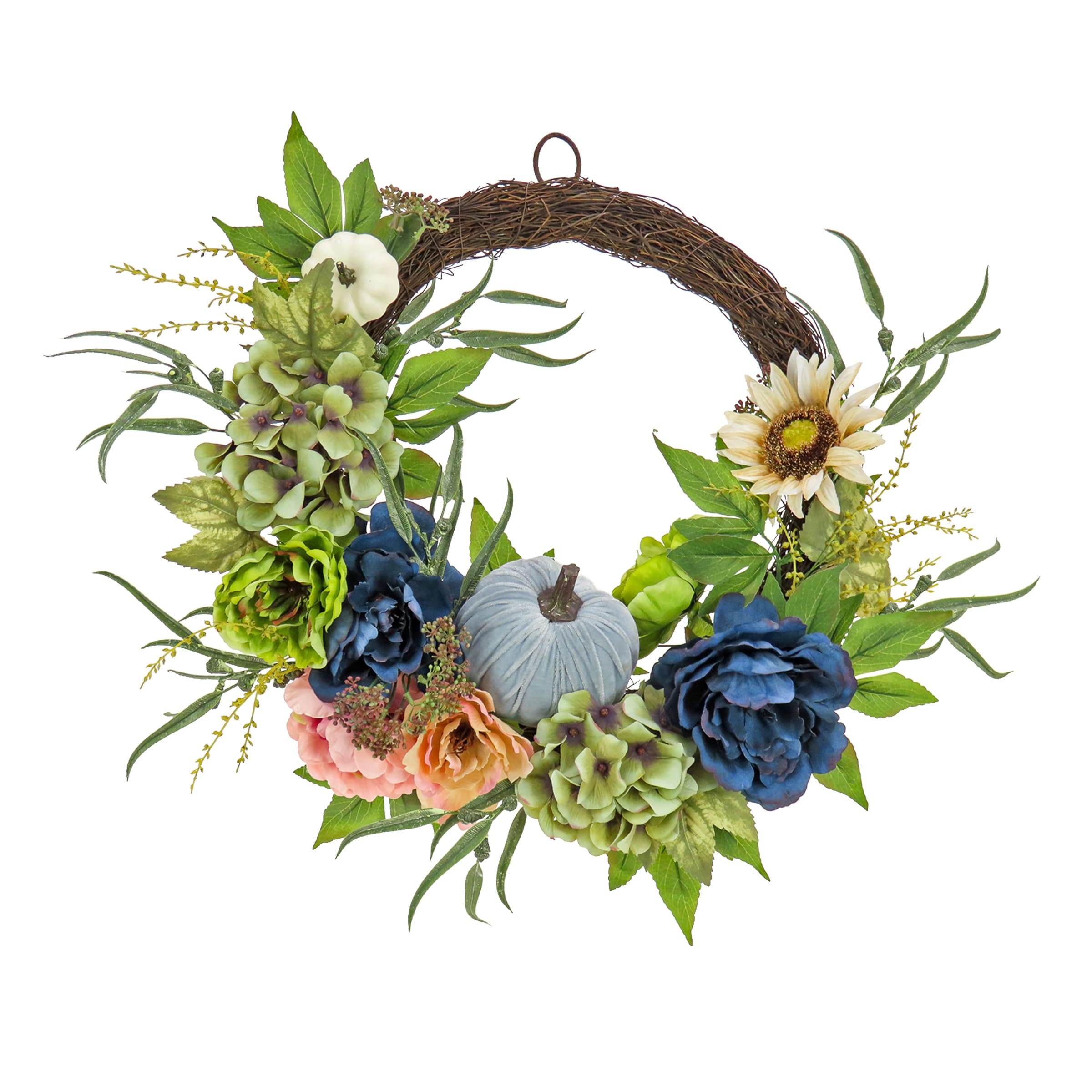 National Tree Company RAHV-0KW061029A 2-ft 22-in Harvest Artificial Wreath