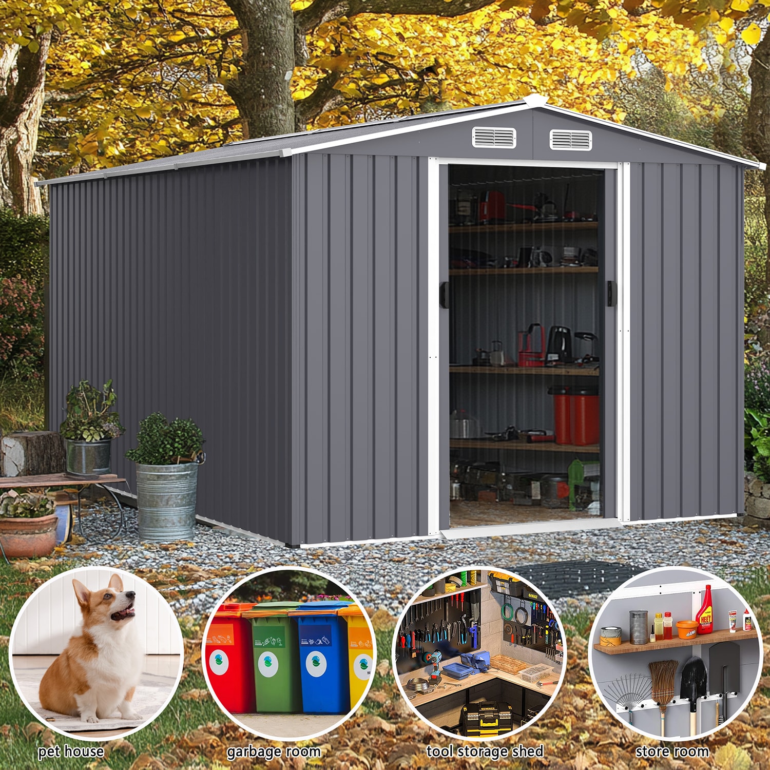 GZMR GZ-21S0005 Metal-Storage-Buildings-Sheds - View #6