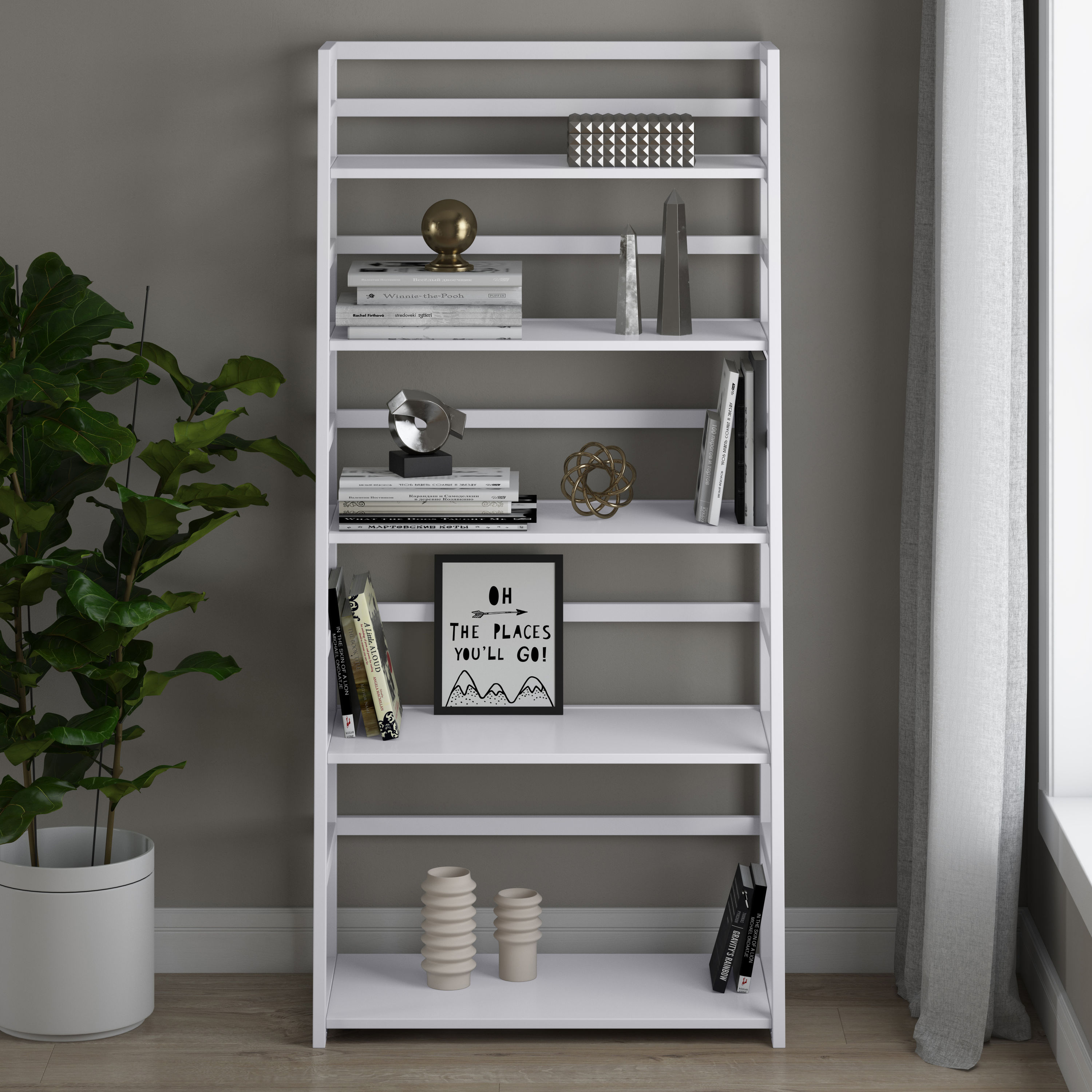 Simpli Home AXSS008KD-W bookcases - View #6
