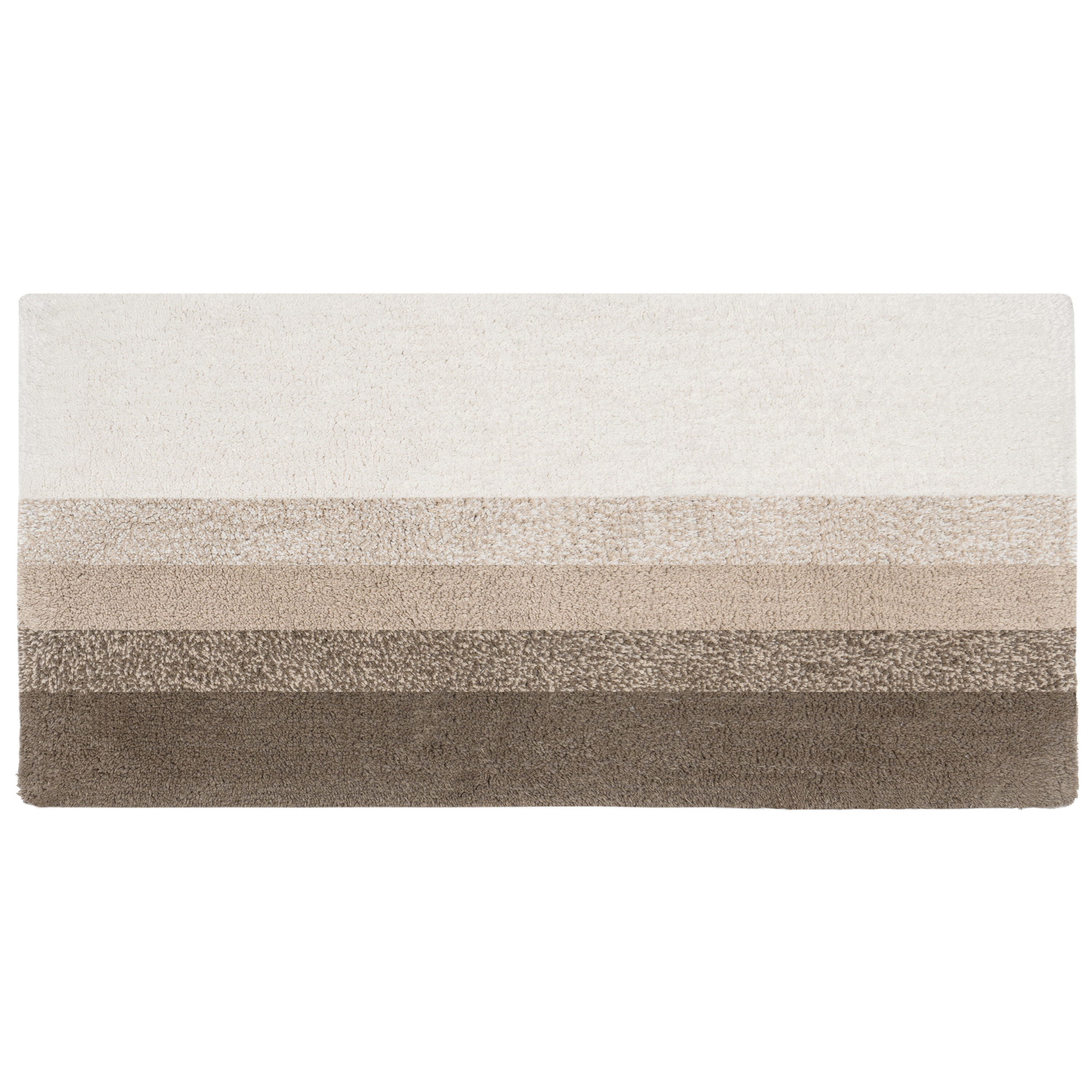 MH LONDON MH-BR-1044 Windsor 60-Inches x 24-Inches Brown Cotton Bath rug