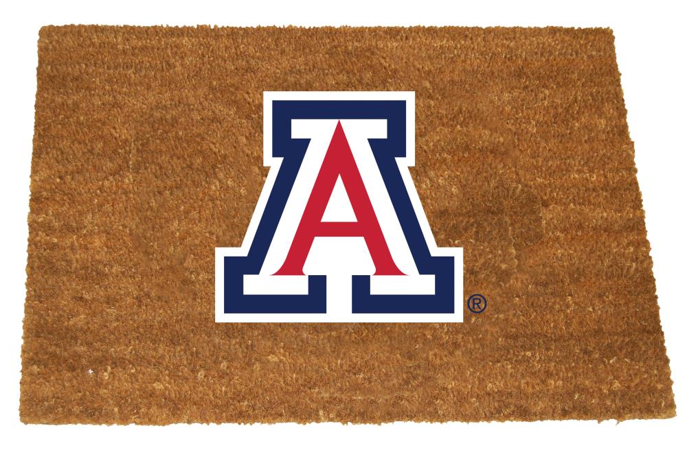 The Memory Company COL-ARZ-1689 Arizona Wildcats 29.5-in x 19.5-in Team Coir Non-Slip Grip Outdoor Decorative Sports Door Mat