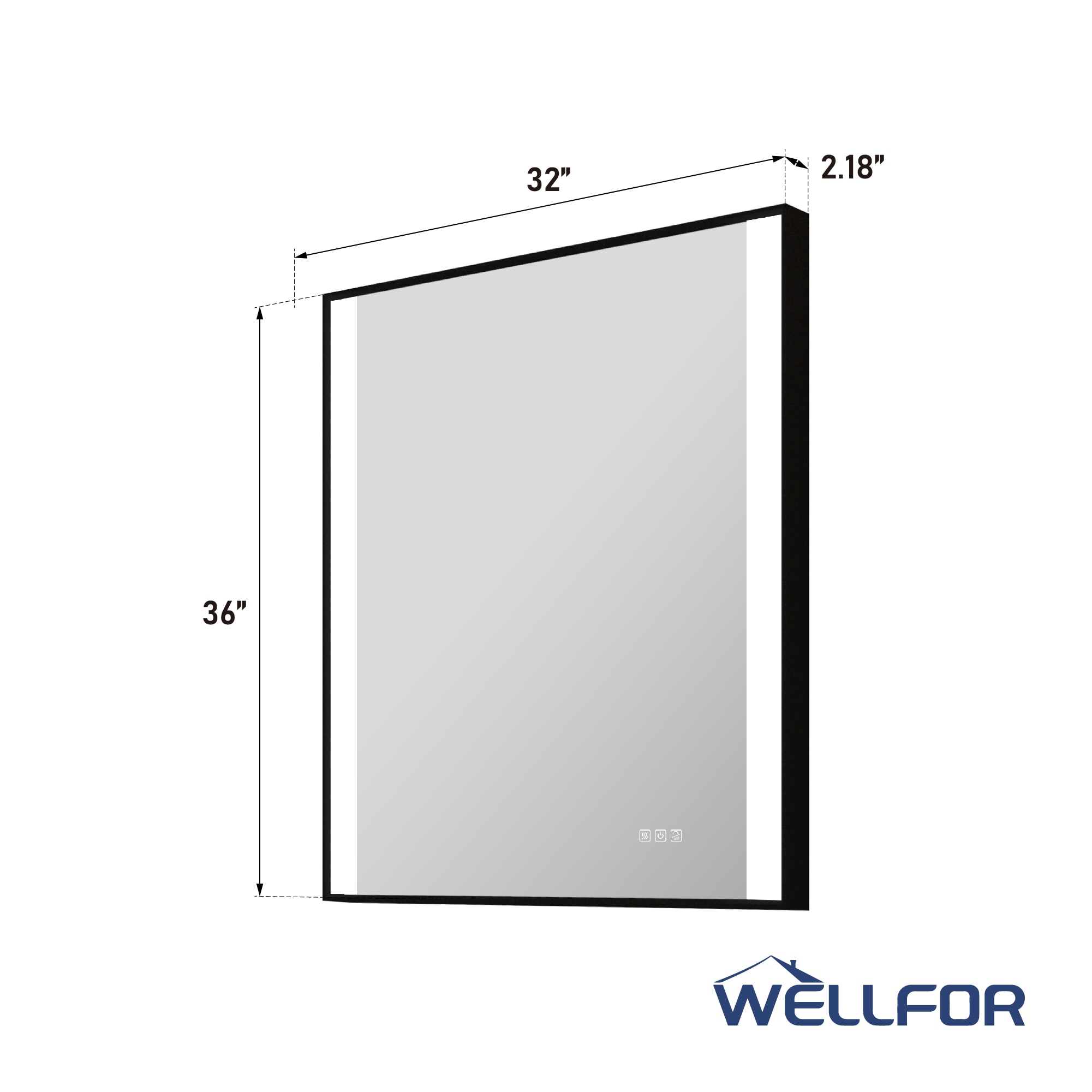 WELLFOR KAFMC4F1-2230 Framed-Bath-Mirrors - View #9