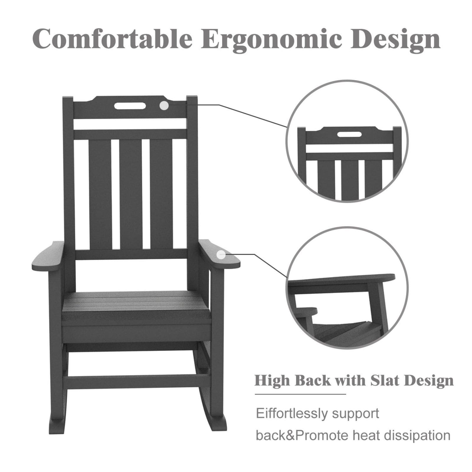 Forclover HYFAS04GR Patio-Chairs - View #4