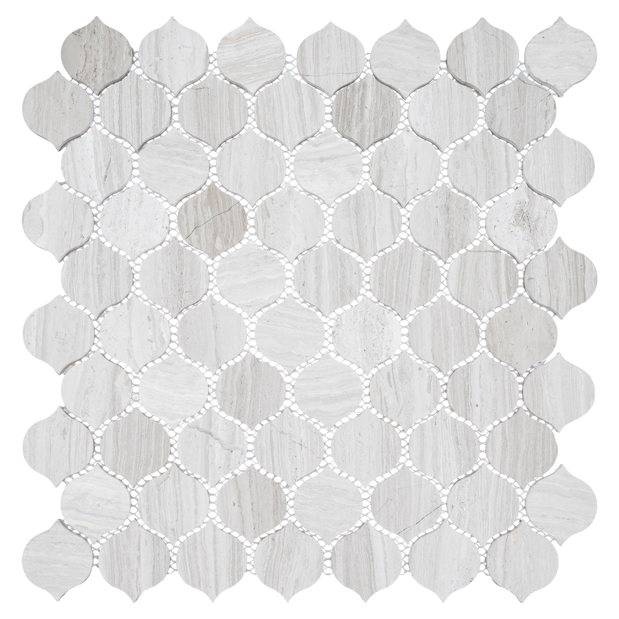 Andova Tiles ANDDAY141 Dayberry Swanson 12-in x 12-in Polished Natural Stone Marble Look Hexagon Mosaic Wall Tile (0.94-sq. ft/ Piece)