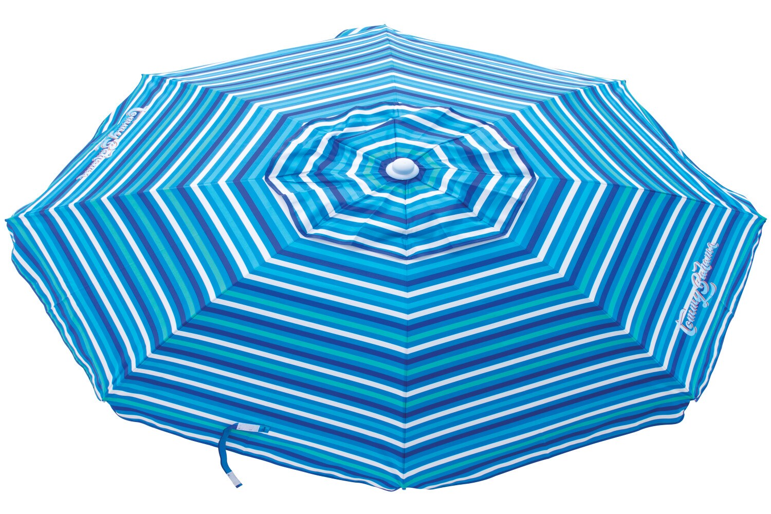 Tommy Bahama Octagon Beach Umbrella - Multi Color Polyester Canopy, Manual  Opening Mechanism, Tilting Mechanism, Powder Coated Steel Ribs and Pole in  the Beach Umbrellas department at