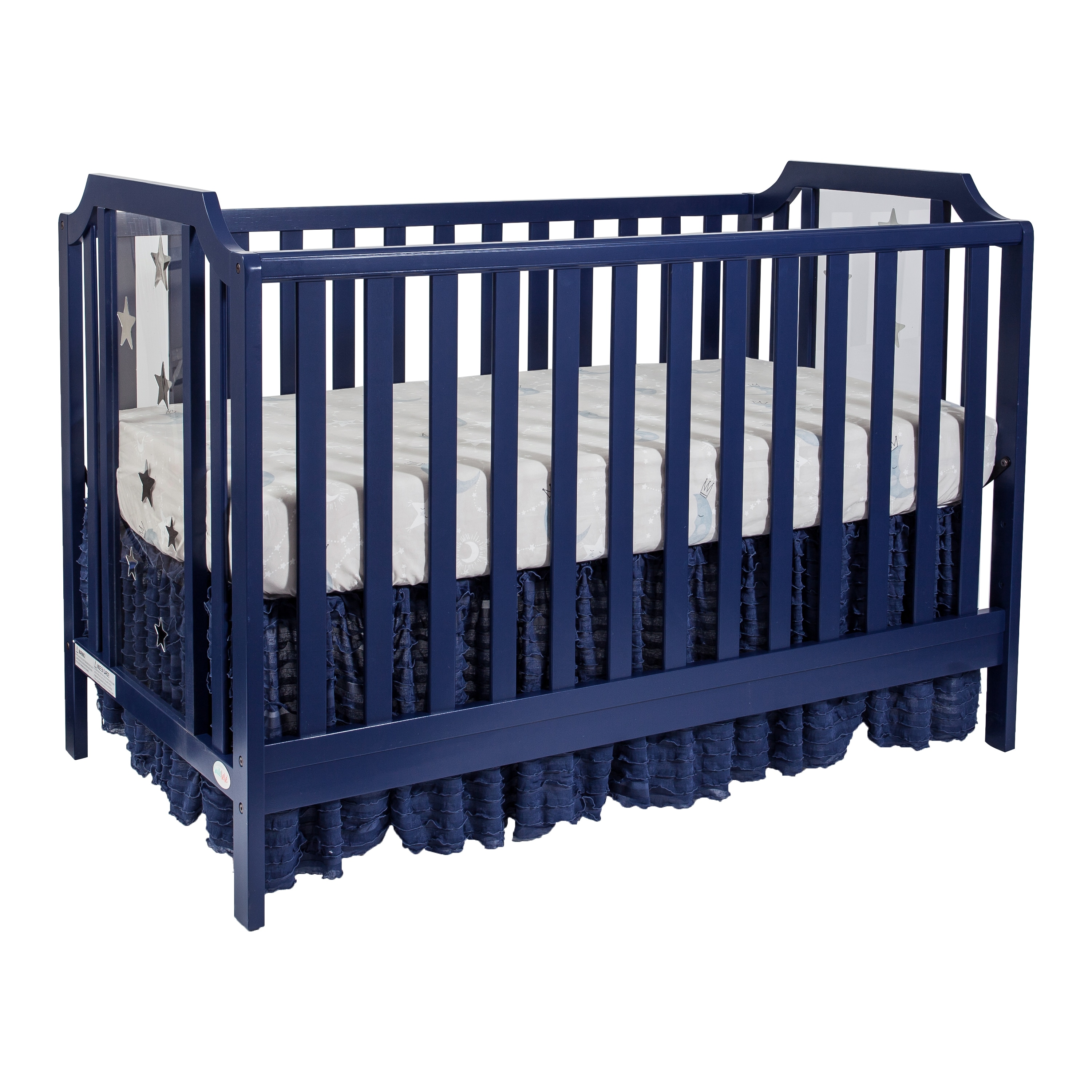 LOVMOR SF-WO-B02263635 Celeste  Convertible Island Crib Navy Blue