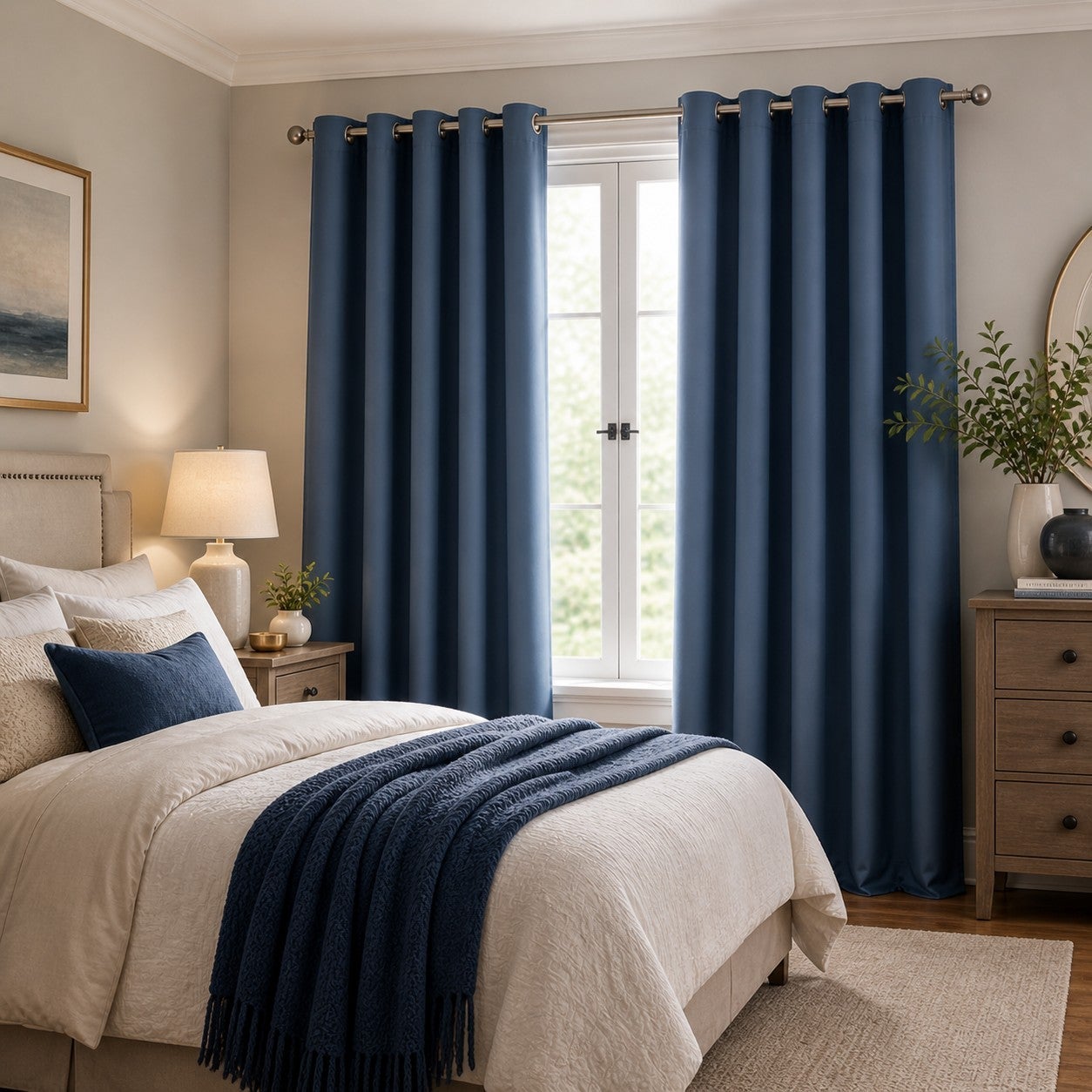 BrylaneHome - BH Studio Room-Darkening Grommet Panel