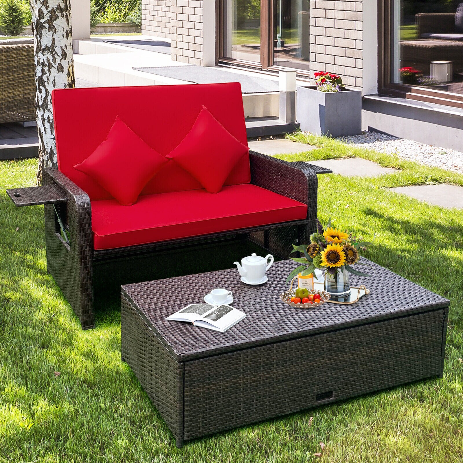 Slickblue D-CO-+ER44607WH Patio-Sofas-Daybeds - View #4
