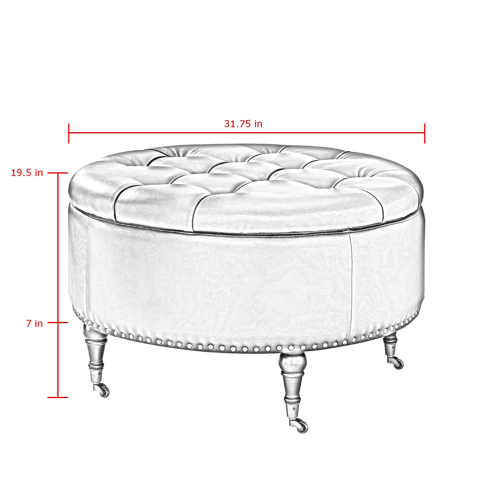 Rustic Manor RON13-03BE-LS Indoor-Ottomans - View #7