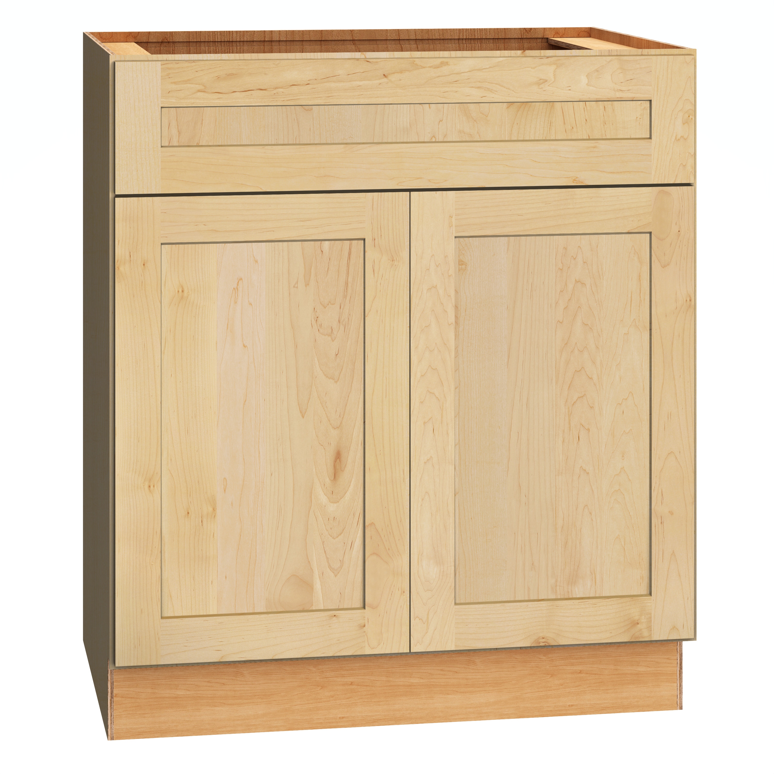 Diamond Express 62J-VSB303421 Jamestown 30-in Natural Light Brown Bathroom Vanity Base Cabinet without Top
