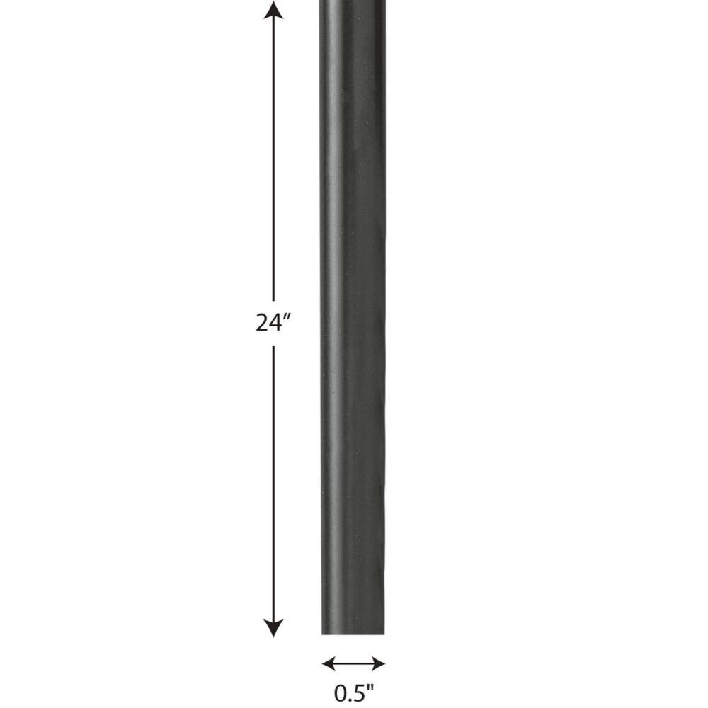 Progress Lighting Accessory Stems Matte Black Downrod Pendant Stem ...