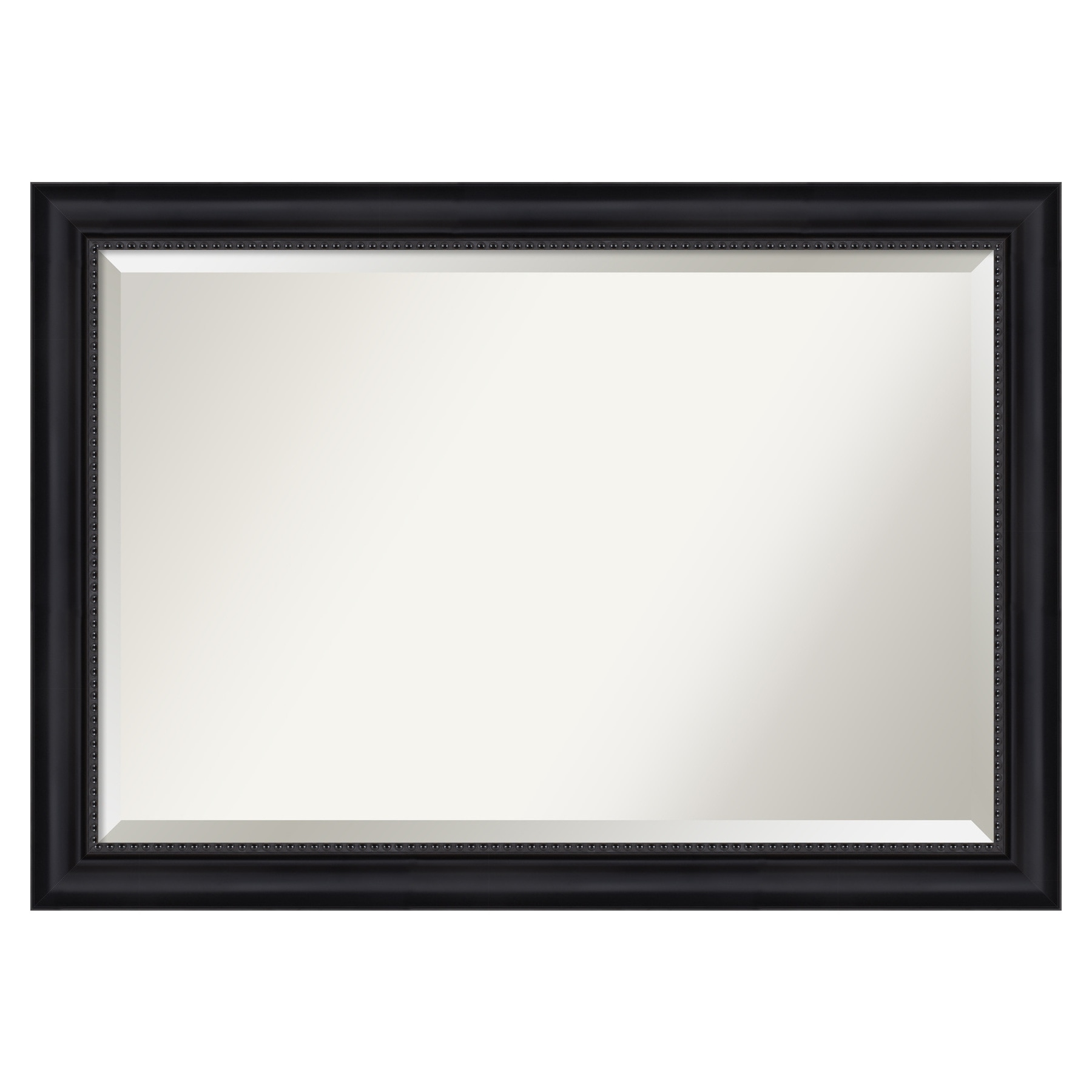 Amanti Art A17005480173 Astor Black 41-Inches W x 29-Inches H Rectangle Astor Black Framed Wall Mirror