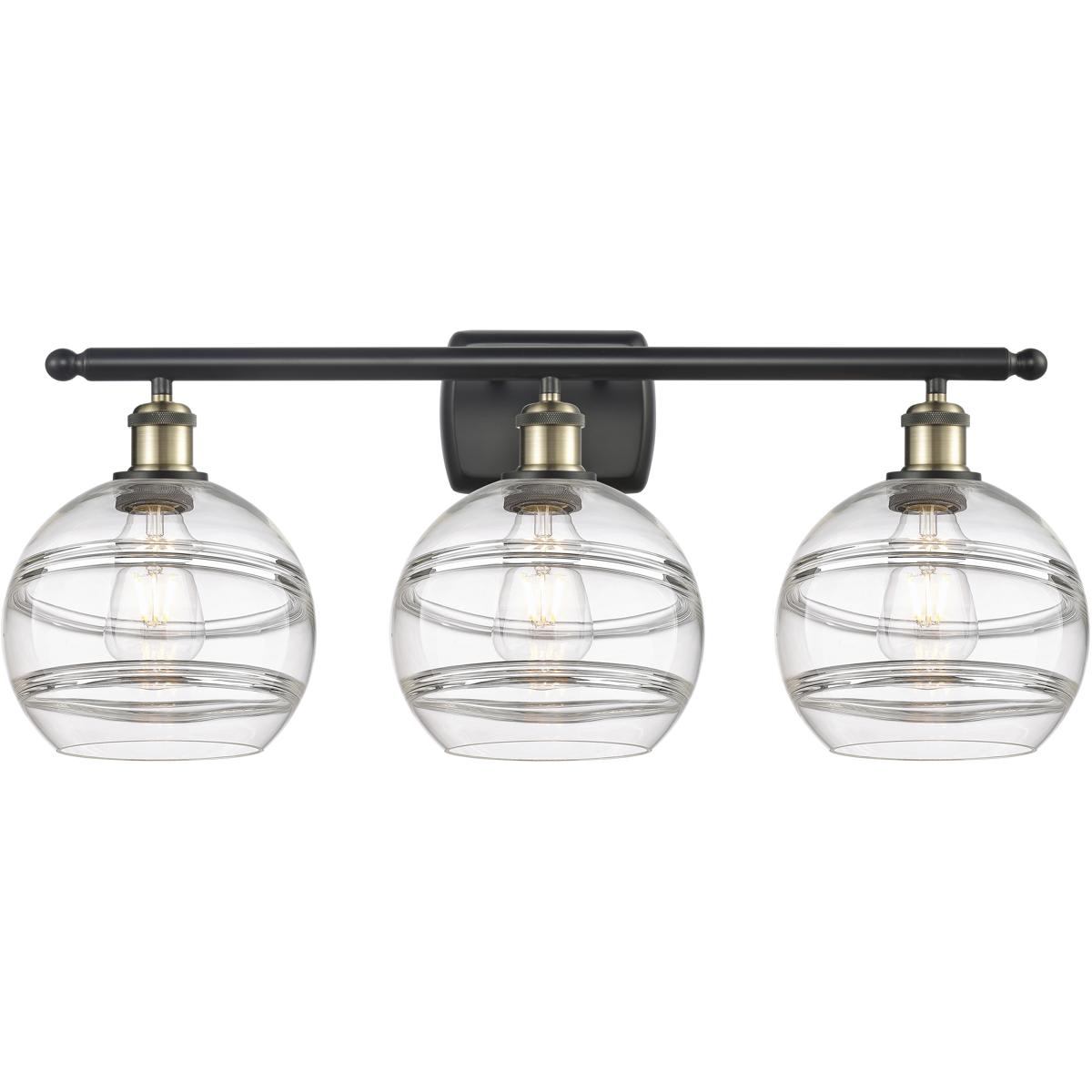 Innovations Lighting -  516-3W-BAB-G556-8CL Ballston Rochester Bathroom Vanity Light
