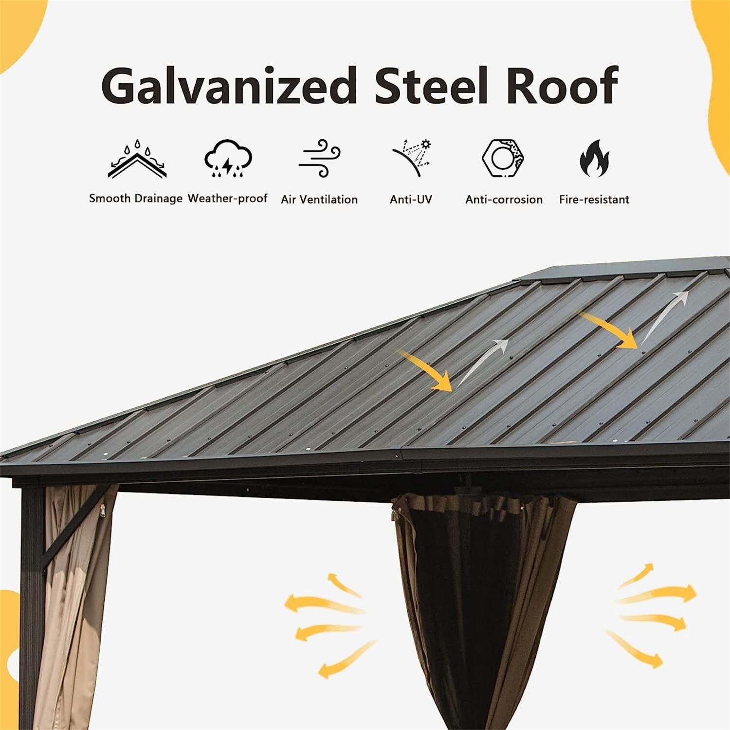 ToolCat PG2-94-PT Wood-Resin-Gazebos - View #5