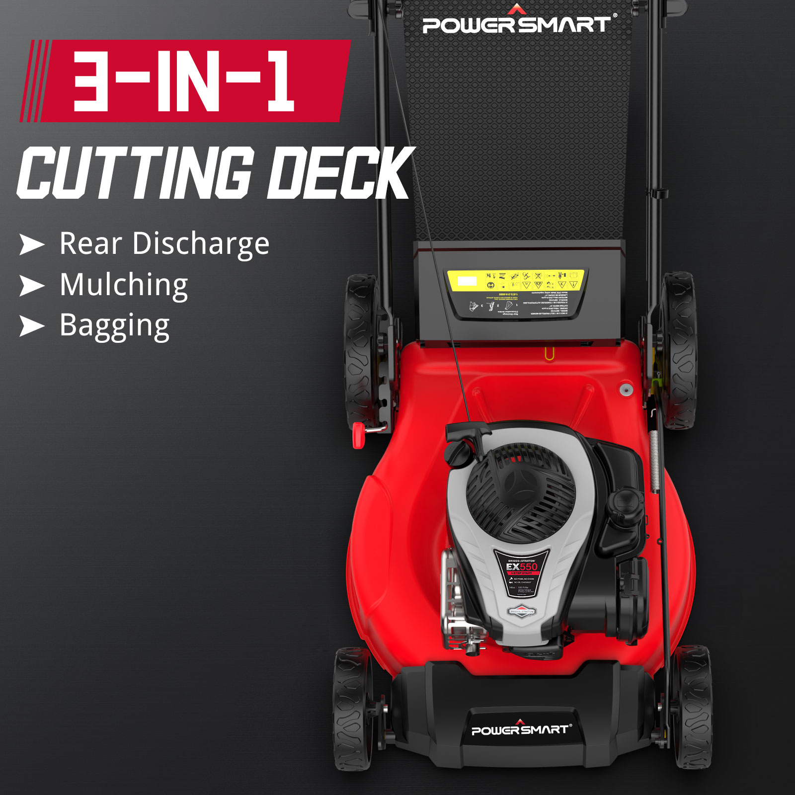 PowerSmart B8721P Gas-Walk-Behind-Mowers - View #3