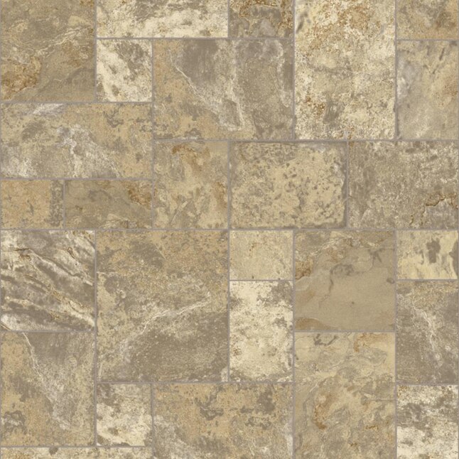 Congoleum ArmorCore Terrace Paver 12-ft W Cut-to-Length Lighthouse Landing Stone Look Low-Gloss Finish Sheet Vinyl Congoleum ArmorCore Terrace Paver 12-ft W Cut-to-Length Lighthouse Landing Stone Look Low-Gloss Finish Sheet Vinyl