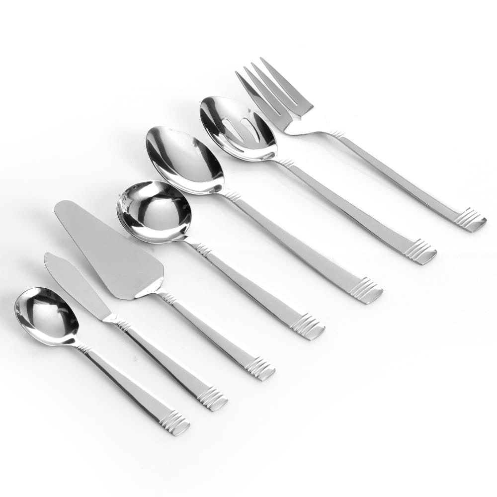 Gibson Home Palmore 55-Pieces Polished Modern Flatware in the Flatware ...