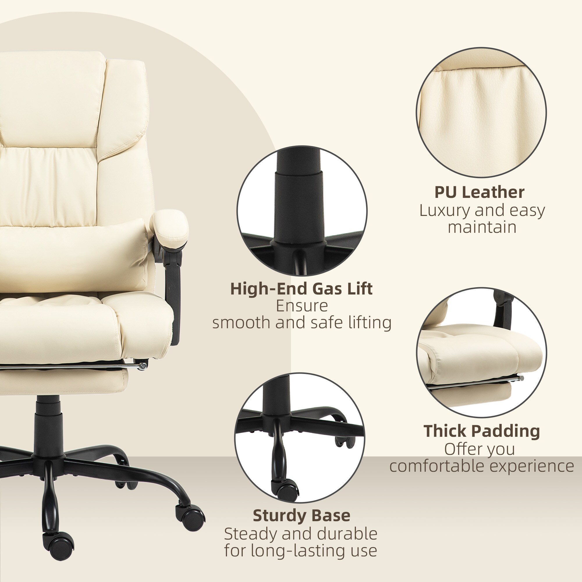 Vinsetto 921-275V80BG Office-Chairs - View #6