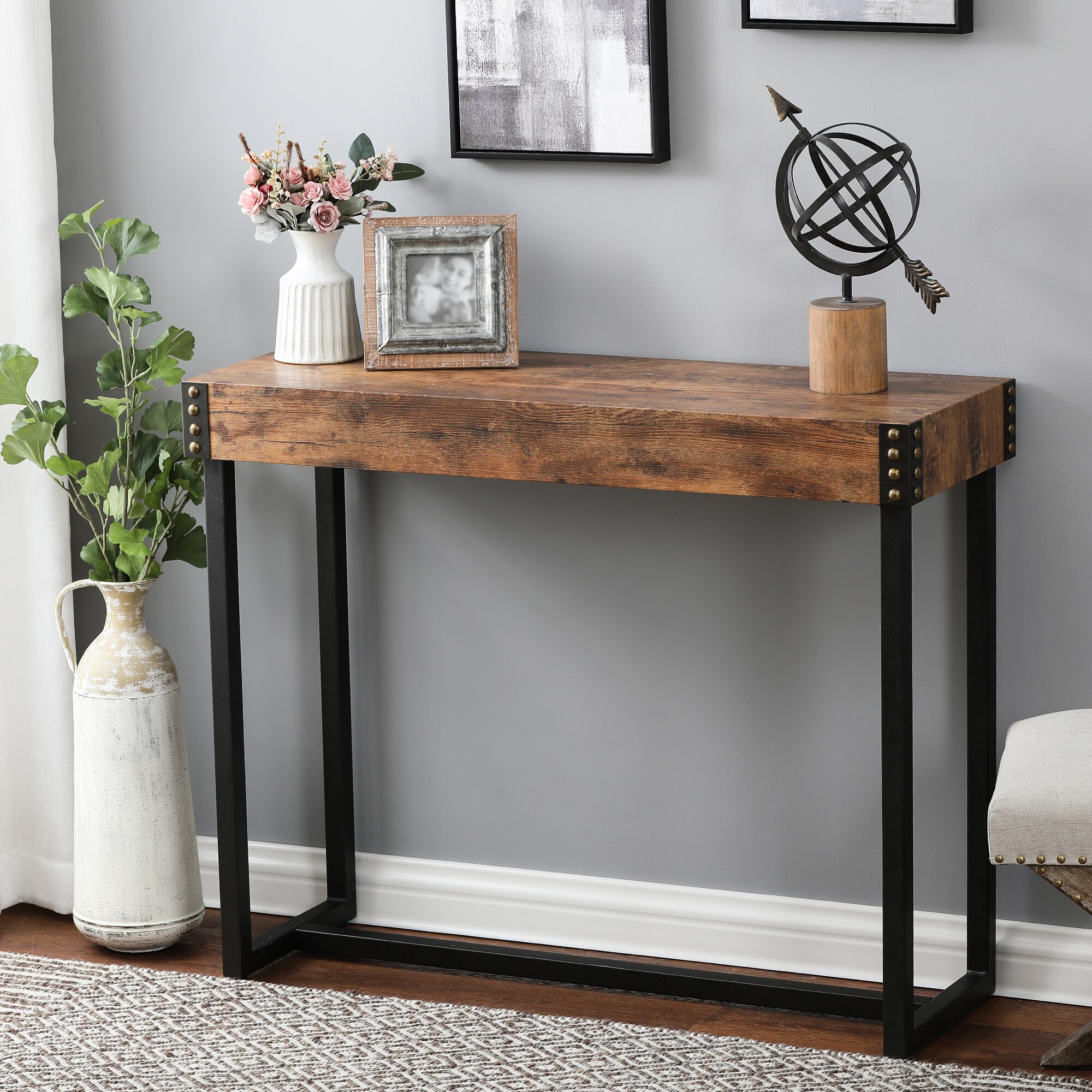LuxenHome WHIF1531 Console-Sofa-Tables - View #3