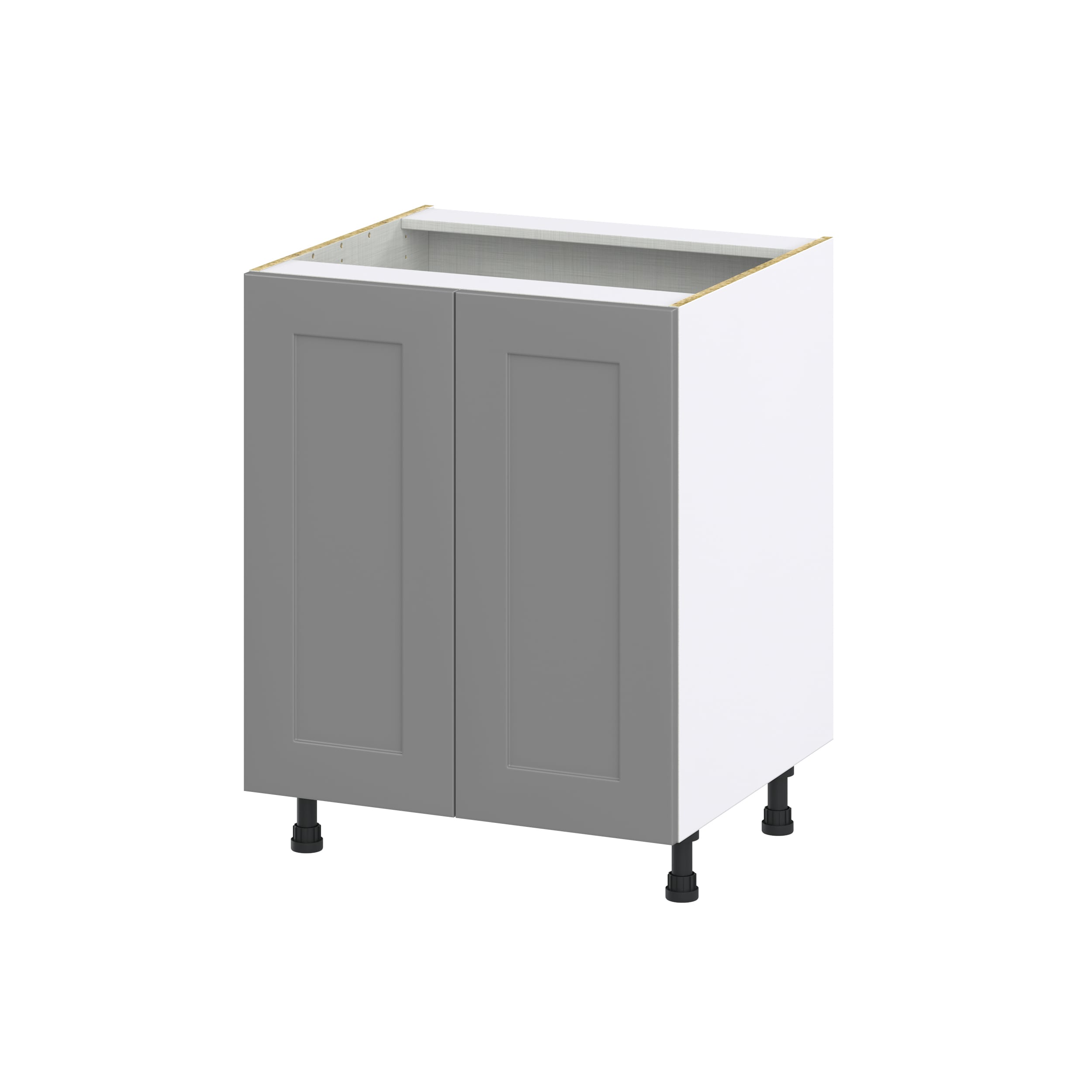 Hugo&Borg DSB27FH-BM Beaumont 27-in W x 34.5-in H x 24-in D Slate Gray Base Fully assembled Cabinet (Recessed Panel Shaker)
