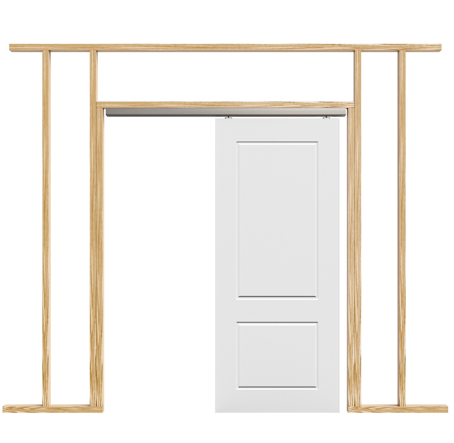 VILLAR HOME DESIGNS KITVHDID00061 Pocket-Door-Hardware-Kits - View #3