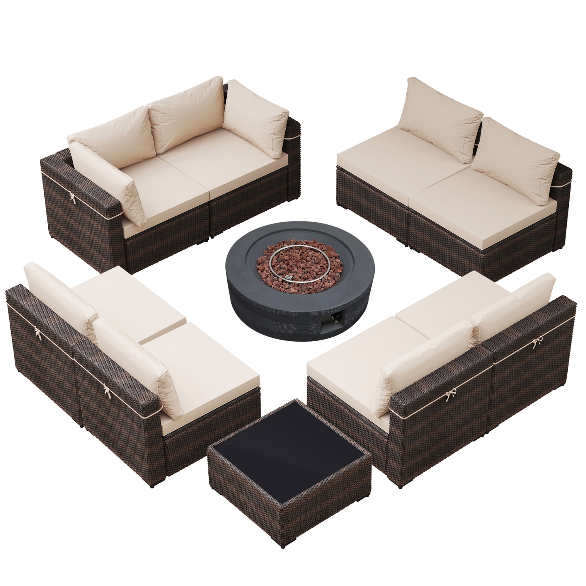 Patio Watcher LS-RT9-42XWDK-B1 Patio-Conversation-Sets - View #2