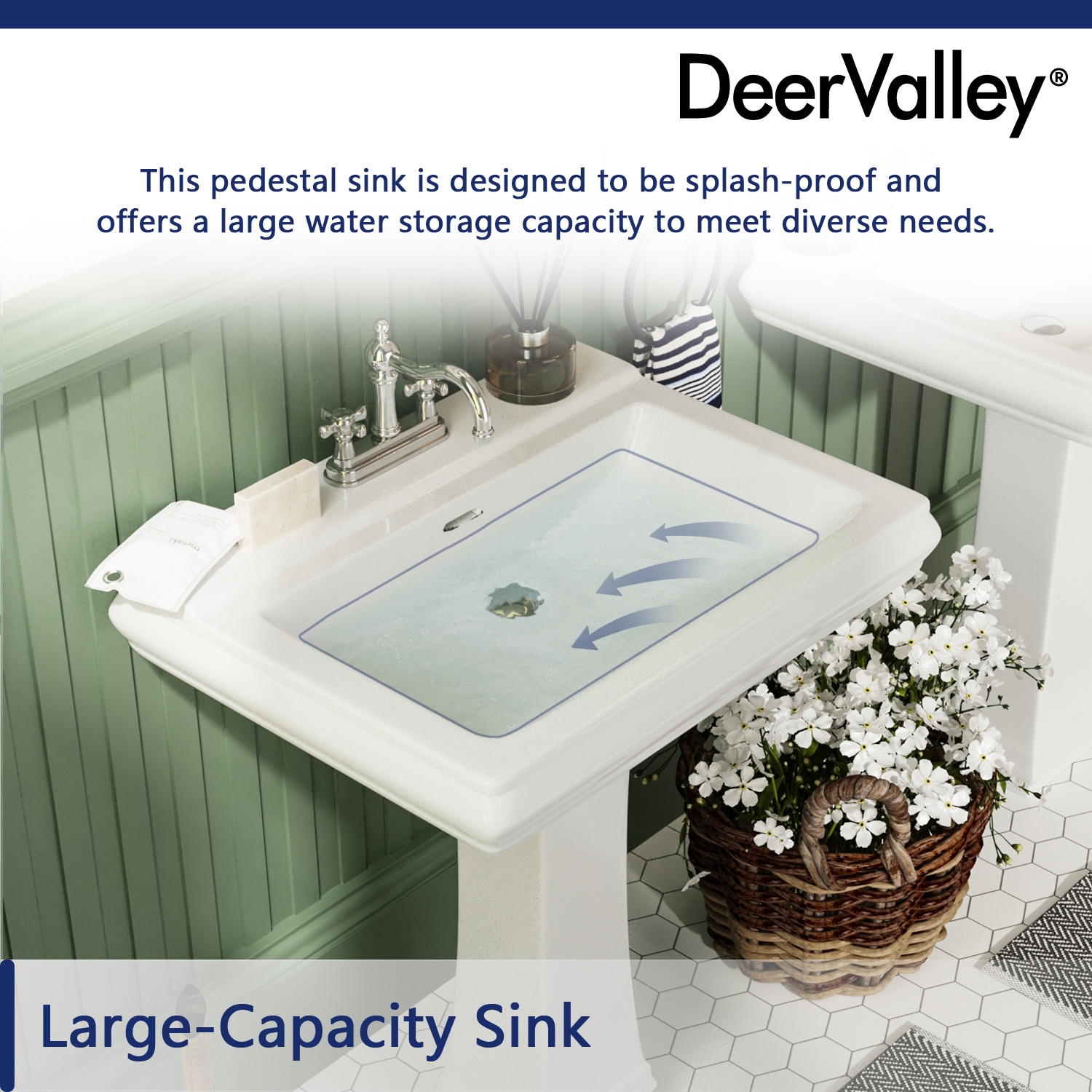 DeerValley DV-1P521 Complete-Pedestal-Lavatories - View #10