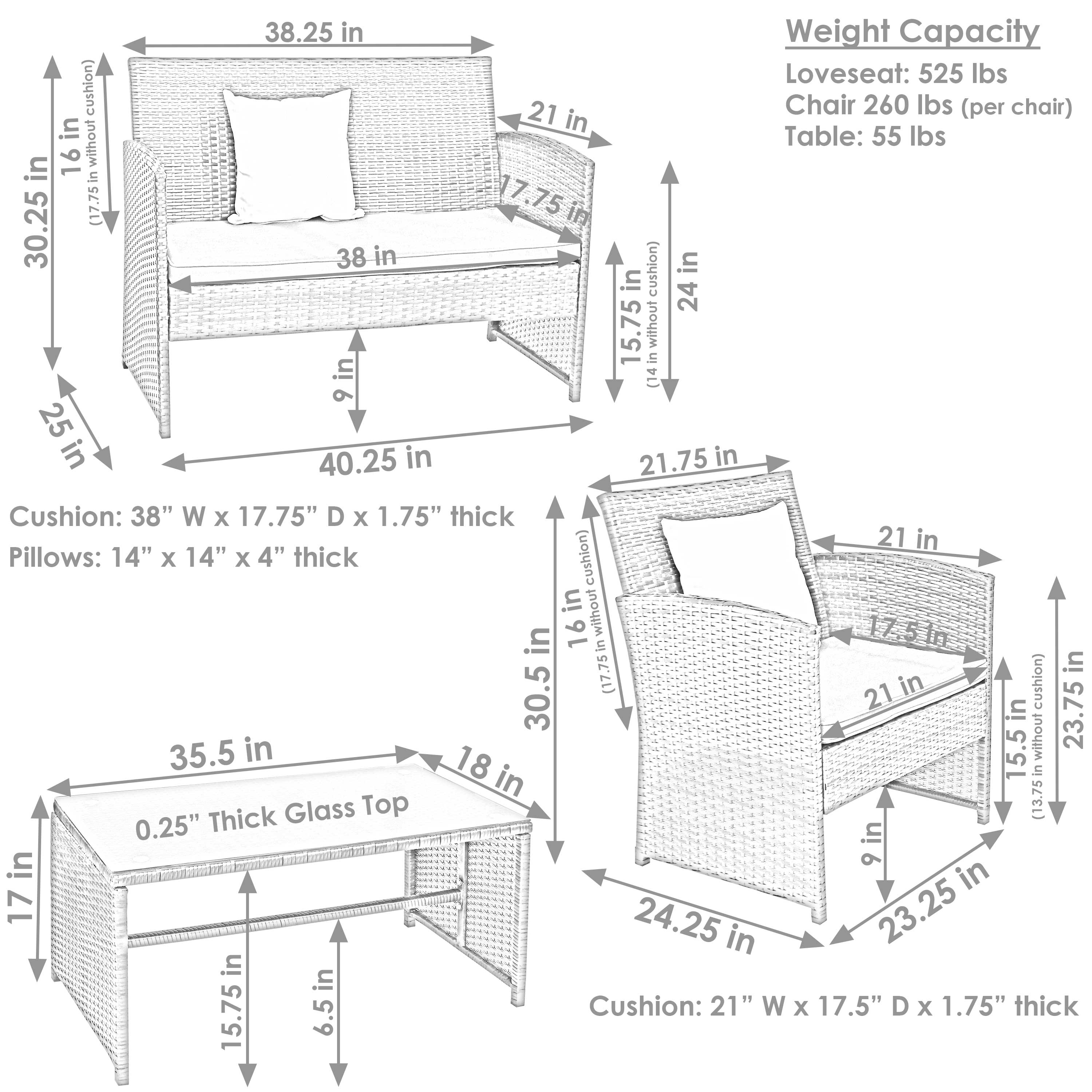 Sunnydaze Decor VQN-981 Patio-Conversation-Sets - View #4