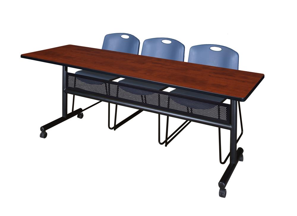 Regency MKFTM8424CH44BE Training Red 4-Person Training Table (84-in W x 29-in H)