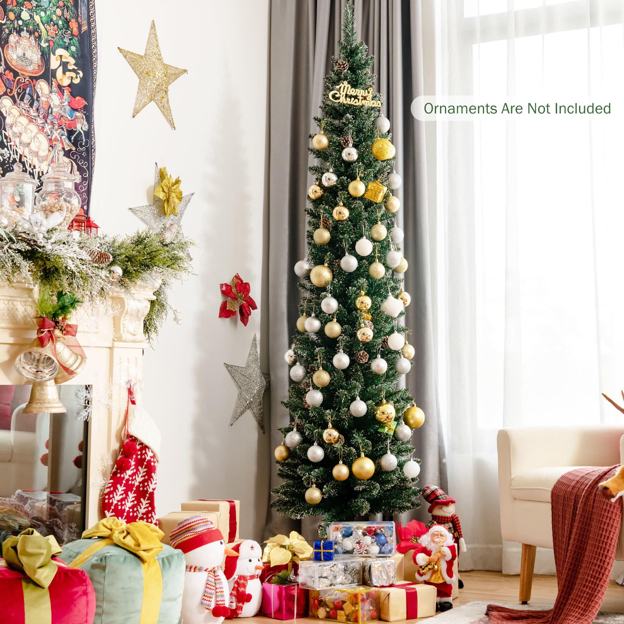 Costway CM23634 Artificial-Christmas-Trees - View #6