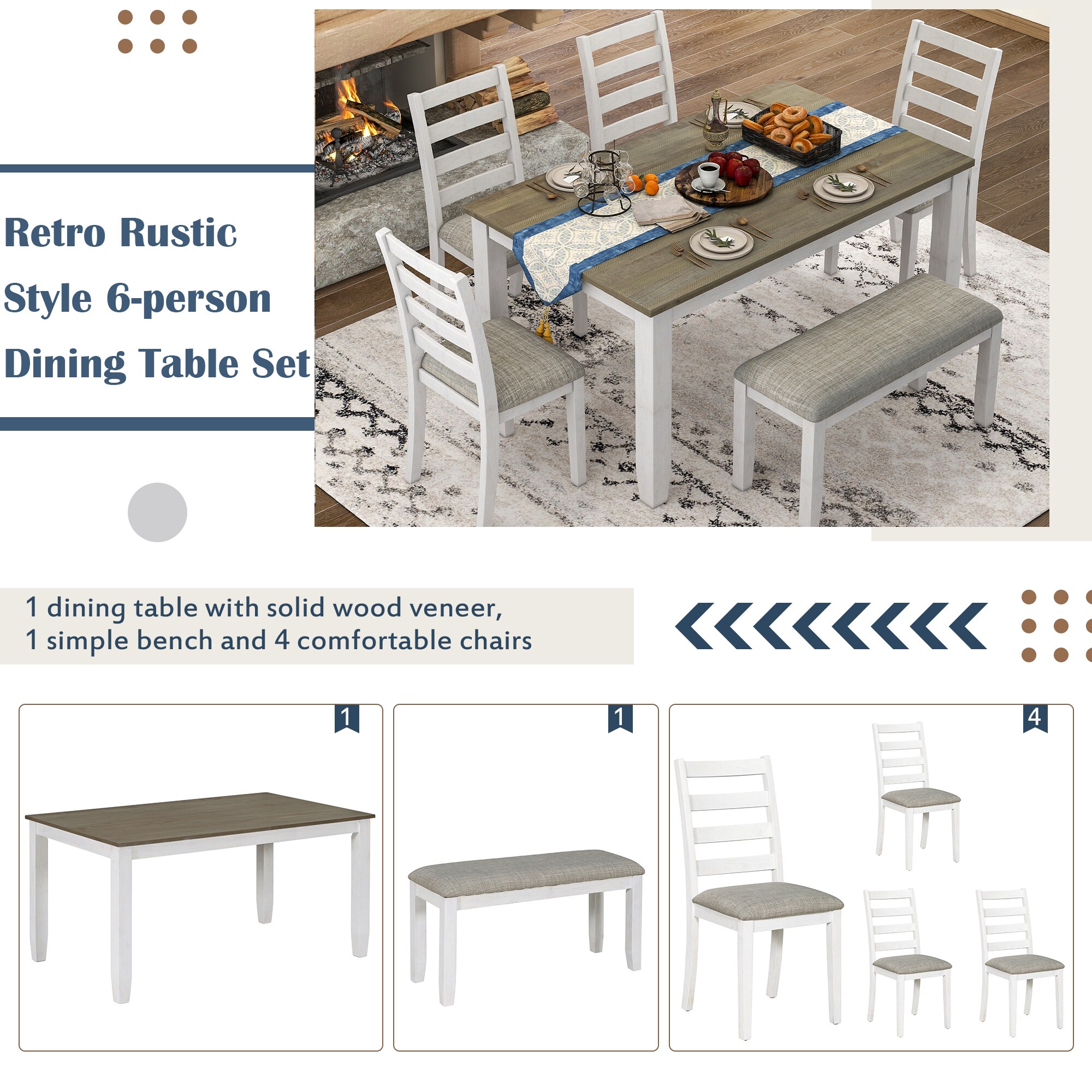 SINOFURN SYA330033GY Dining-Sets - View #4