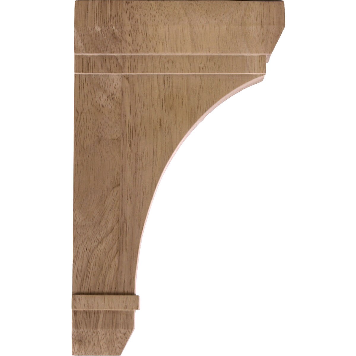 Red Oak 10" Hand-Carved Wood Corbel Bracket