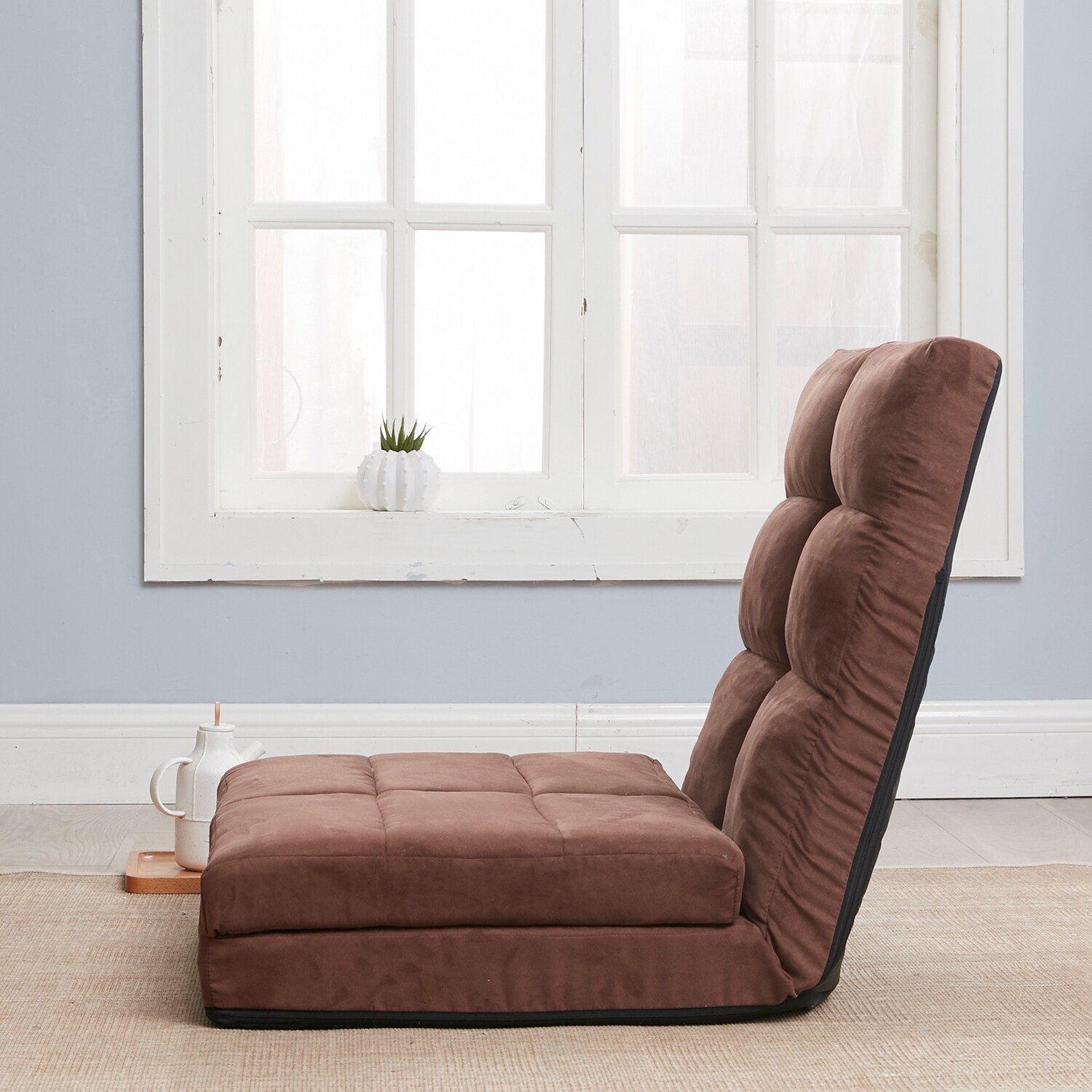 Mondawe OR-P582QA-LF Brown Contemporary/Modern Polyester Twin Futon