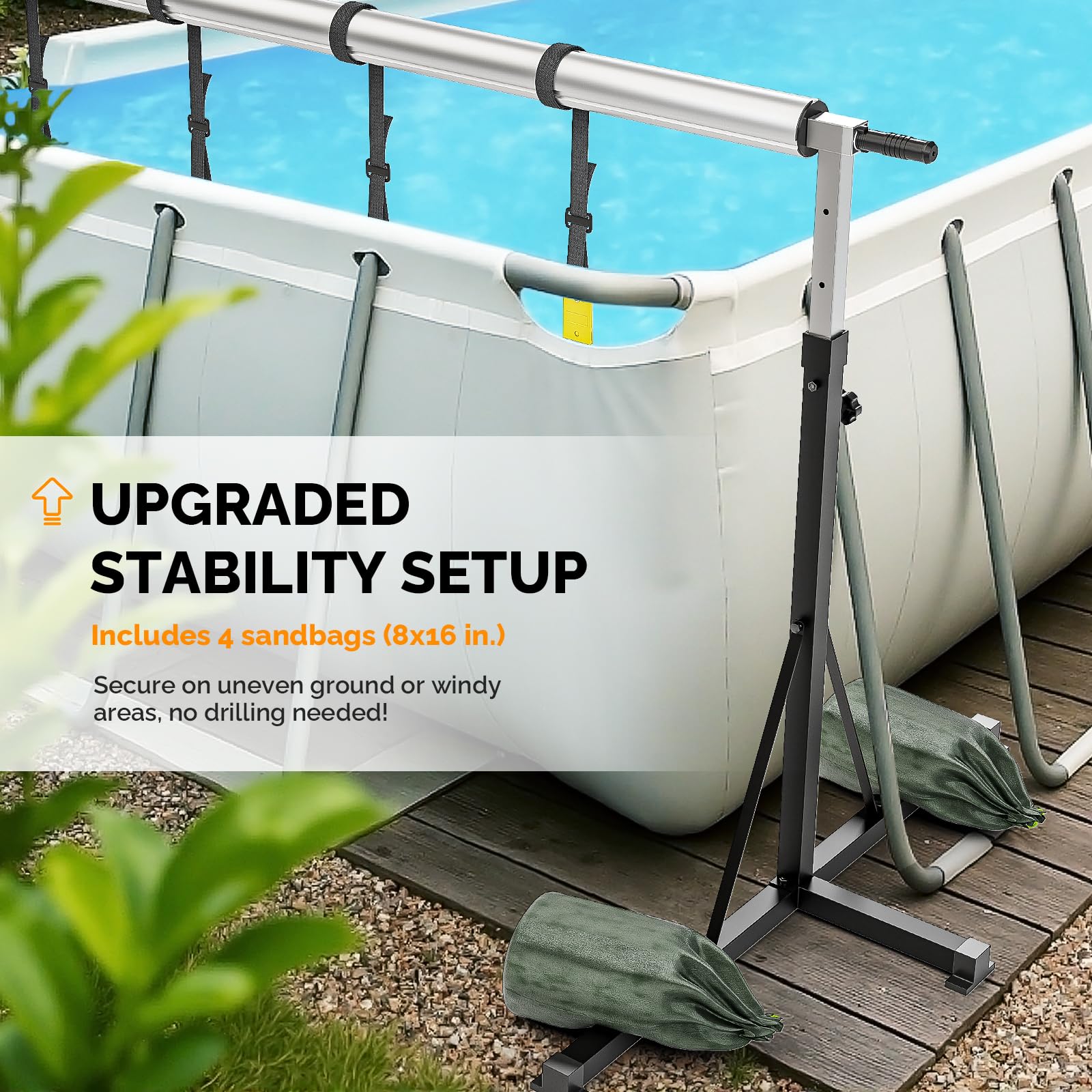 VINGLI LS-G58000622+23 Solar-Pool-Cover-Reels - View #7