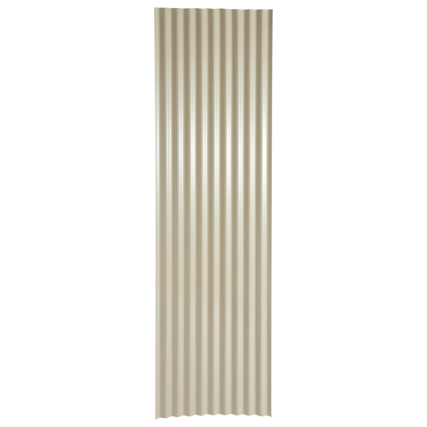 AmeriLux International PVC Lite 2.16-ft X 12-ft Corrugated Beige PVC ...