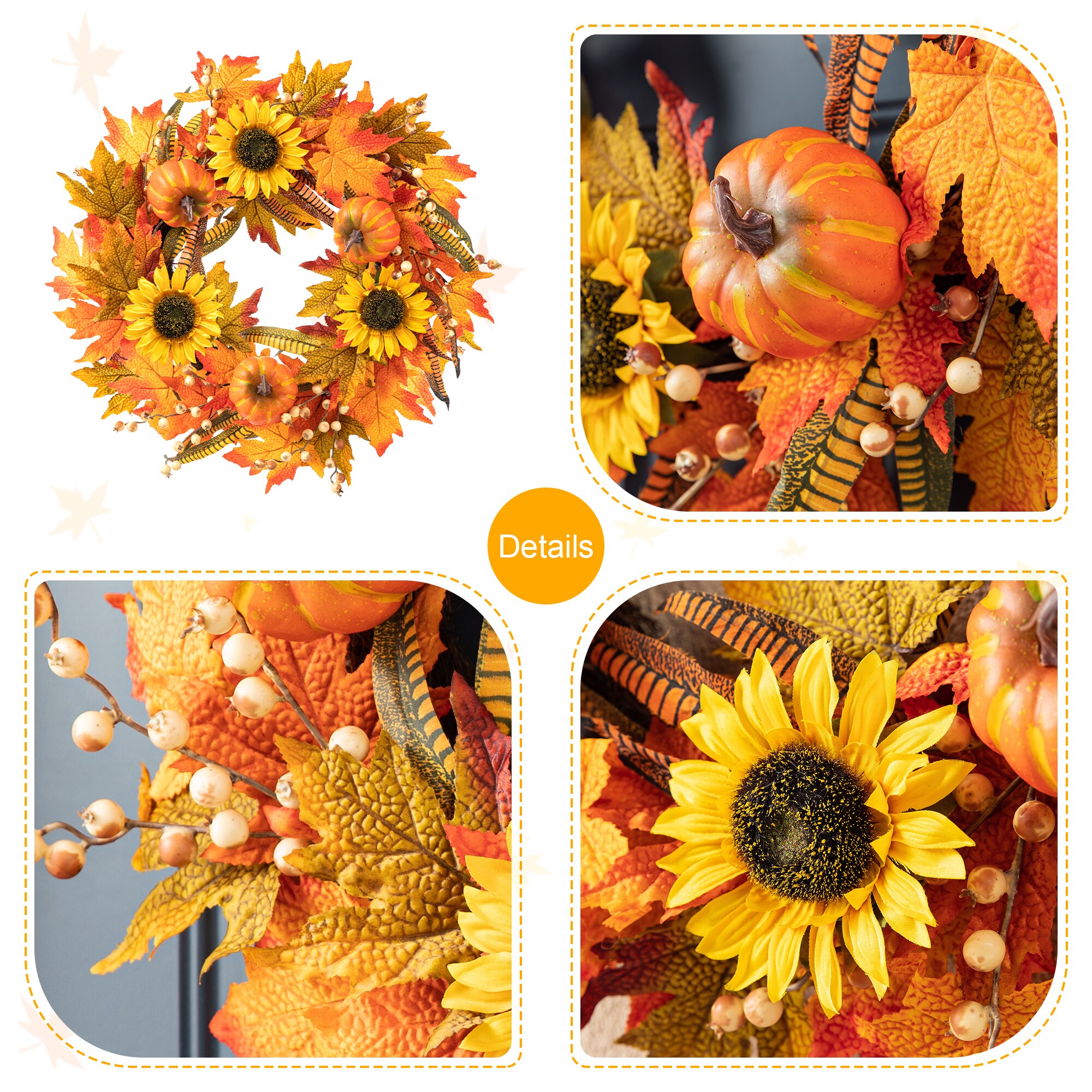 Glitzhome 2019500012 Indoor-Thanksgiving-Decor - View #7