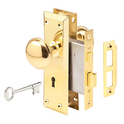 New/Sealed Gate House 2 1/4'' Dia Entry Door Knob Set #0195506 Gold tone 