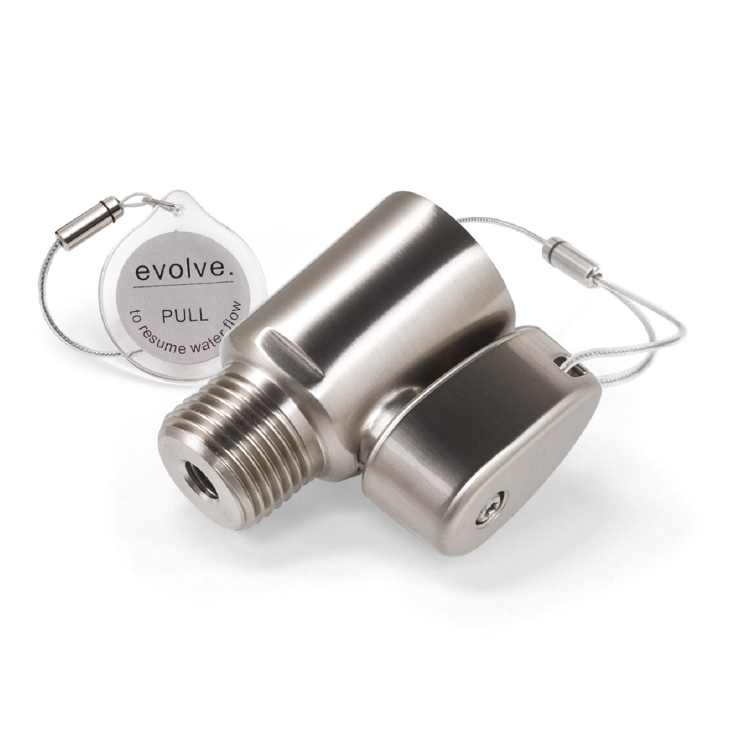 Evolve SS-1002BN-SB Brushed Nickel 1.8-Inches Universal Shower Diverter 0.5-Inches -ID