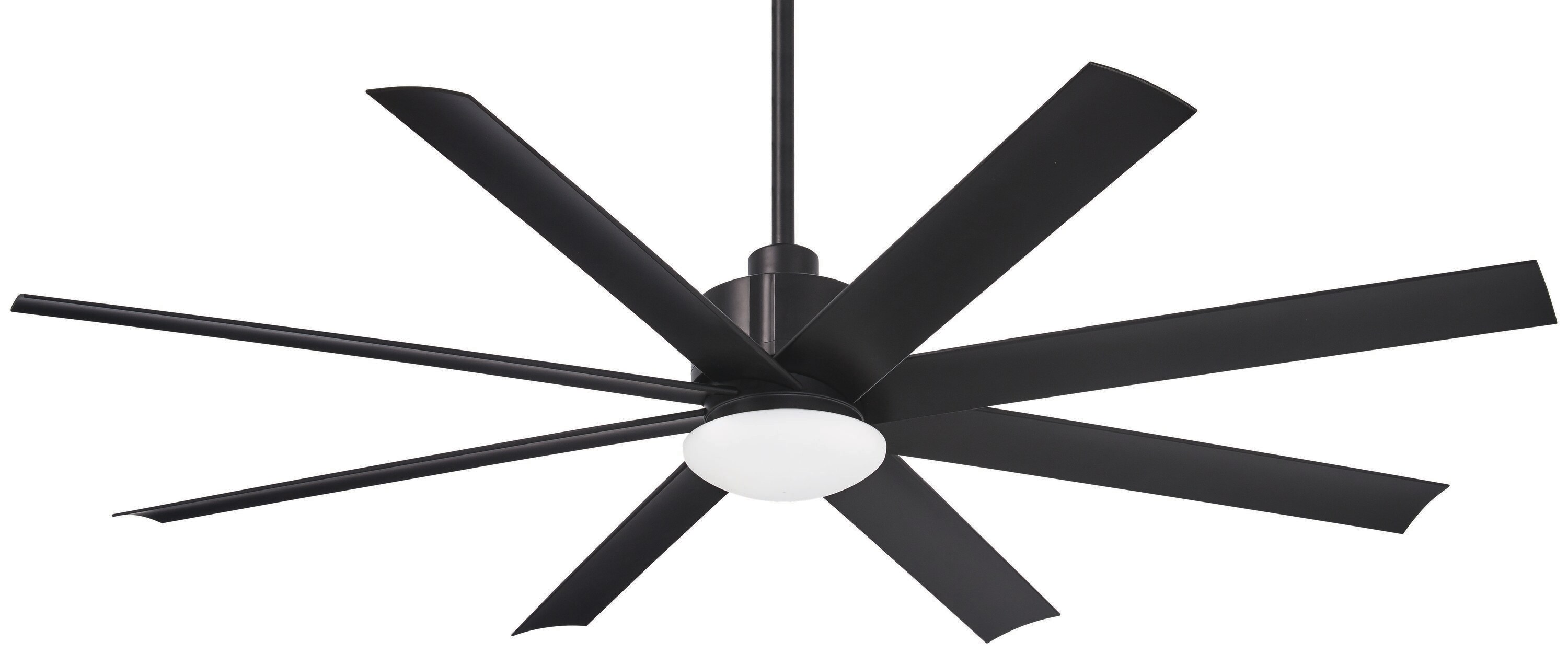 Minka Aire Slipstream 65-in Black LED Indoor/Outdoor Ceiling Fan with Light  Remote (8-Blade)