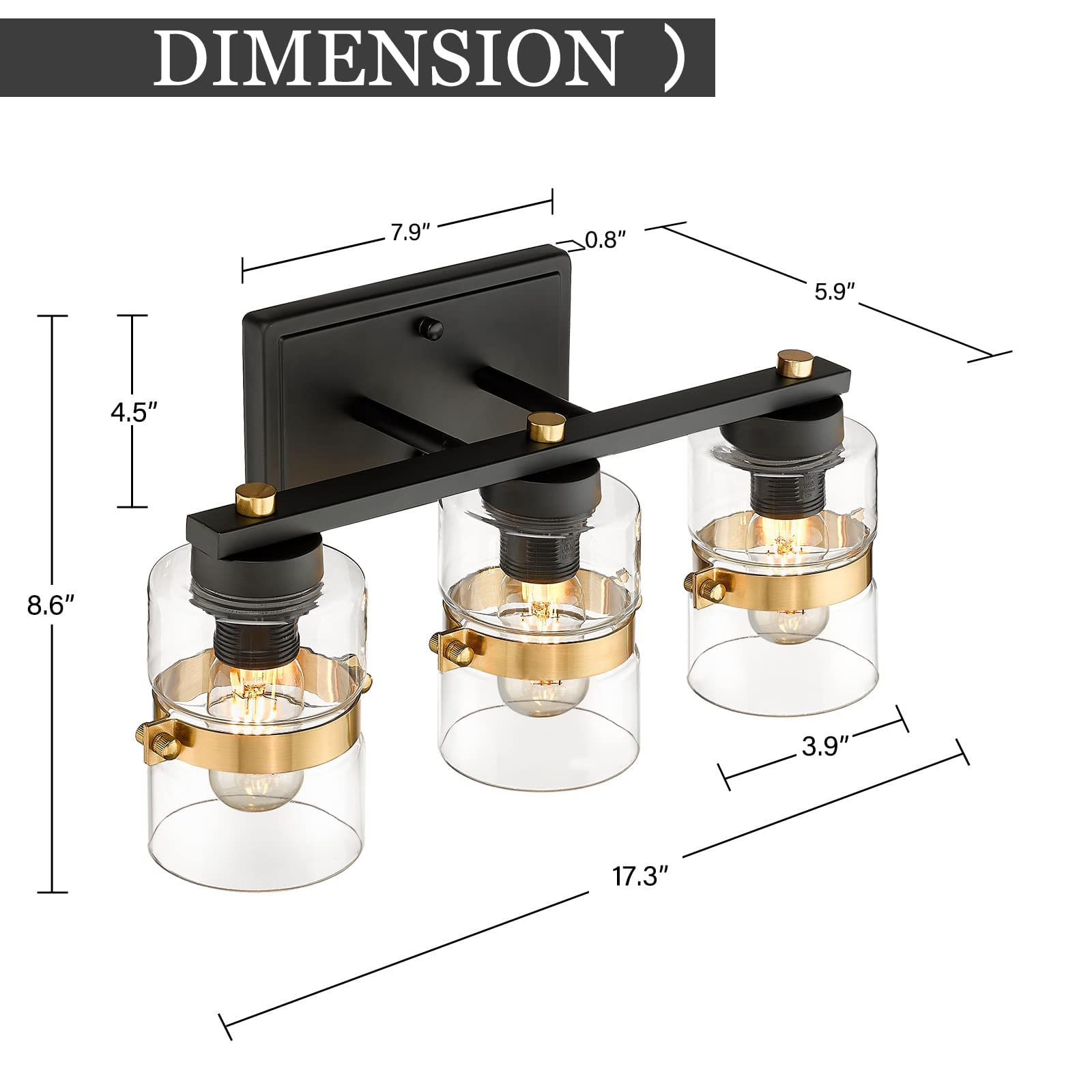 LTMATE JAZAVA 17.3-in 3-Light Matte Black Led, Modern/Contemporary ...