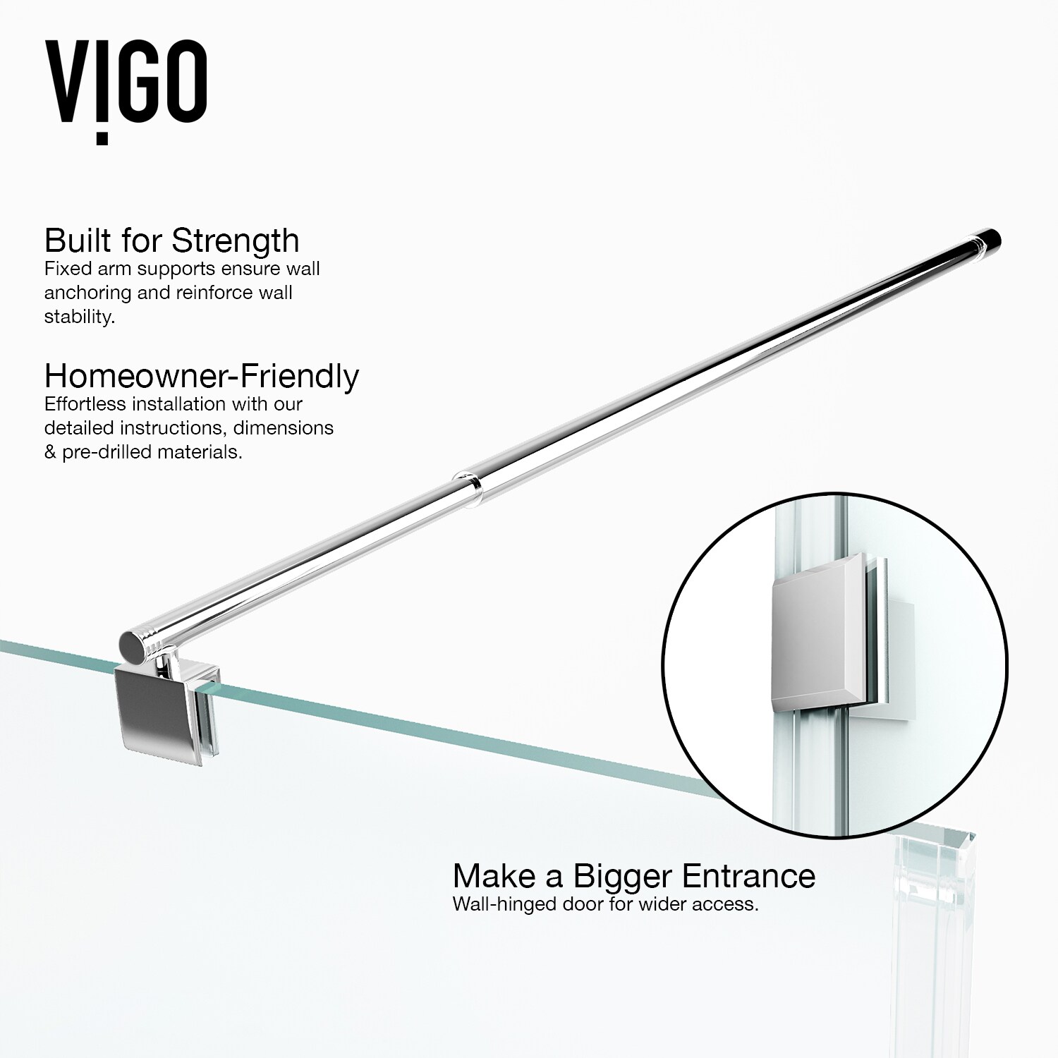 VIGO VG6012CHCL36WL Alcove-Shower-Kit - View #10