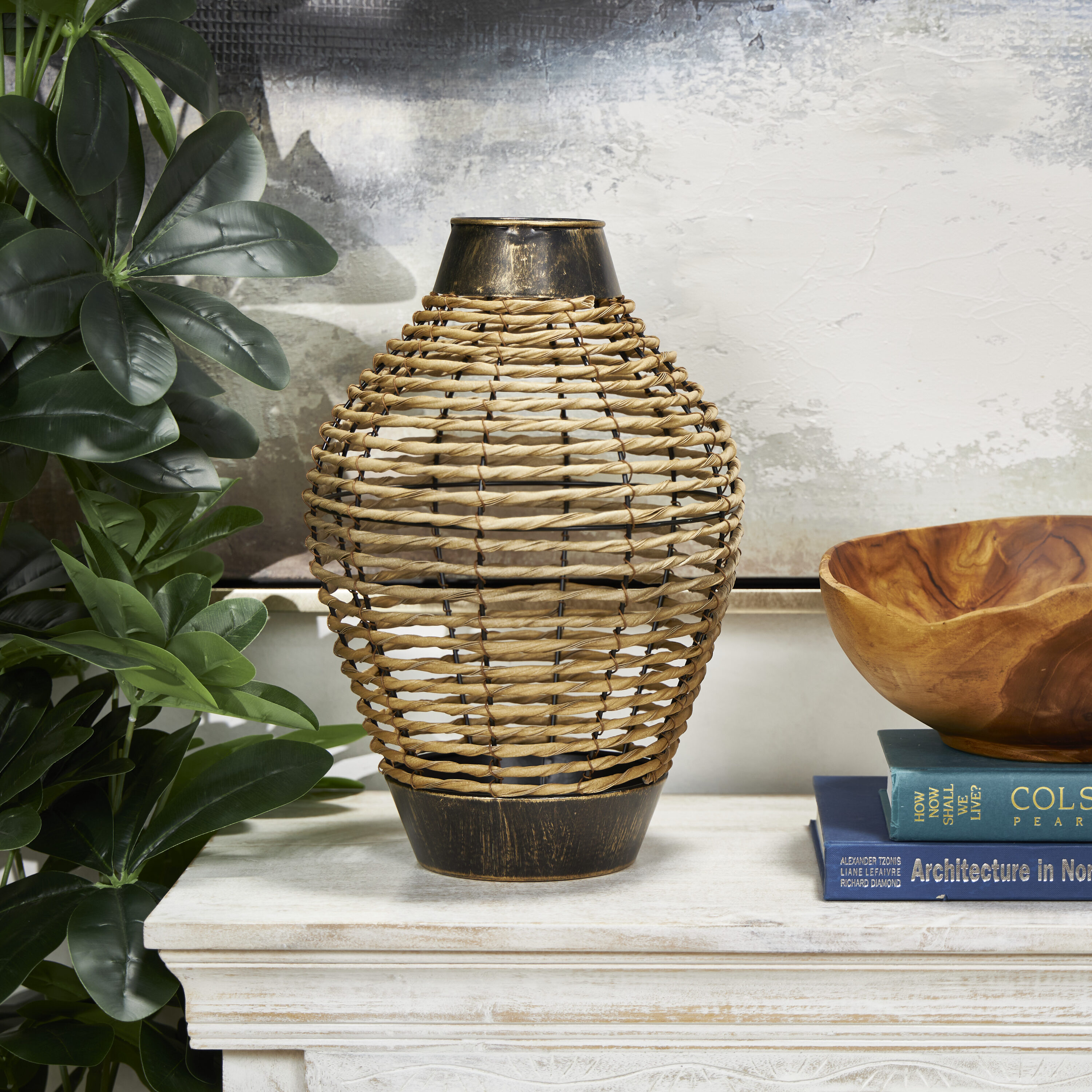 Grayson Lane 822006 Bronze Plastic Country Vase