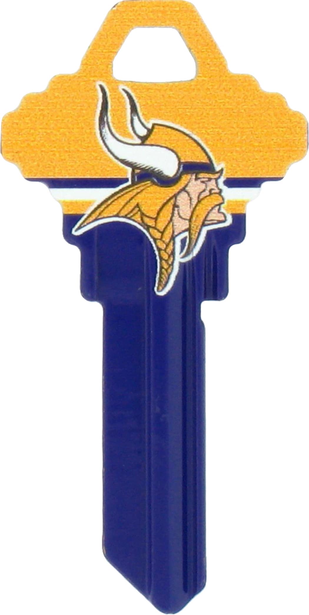 Fanatix 89598 Minnesota Vikings Multicolored Decorative Key Brass House/Entry Key Blank