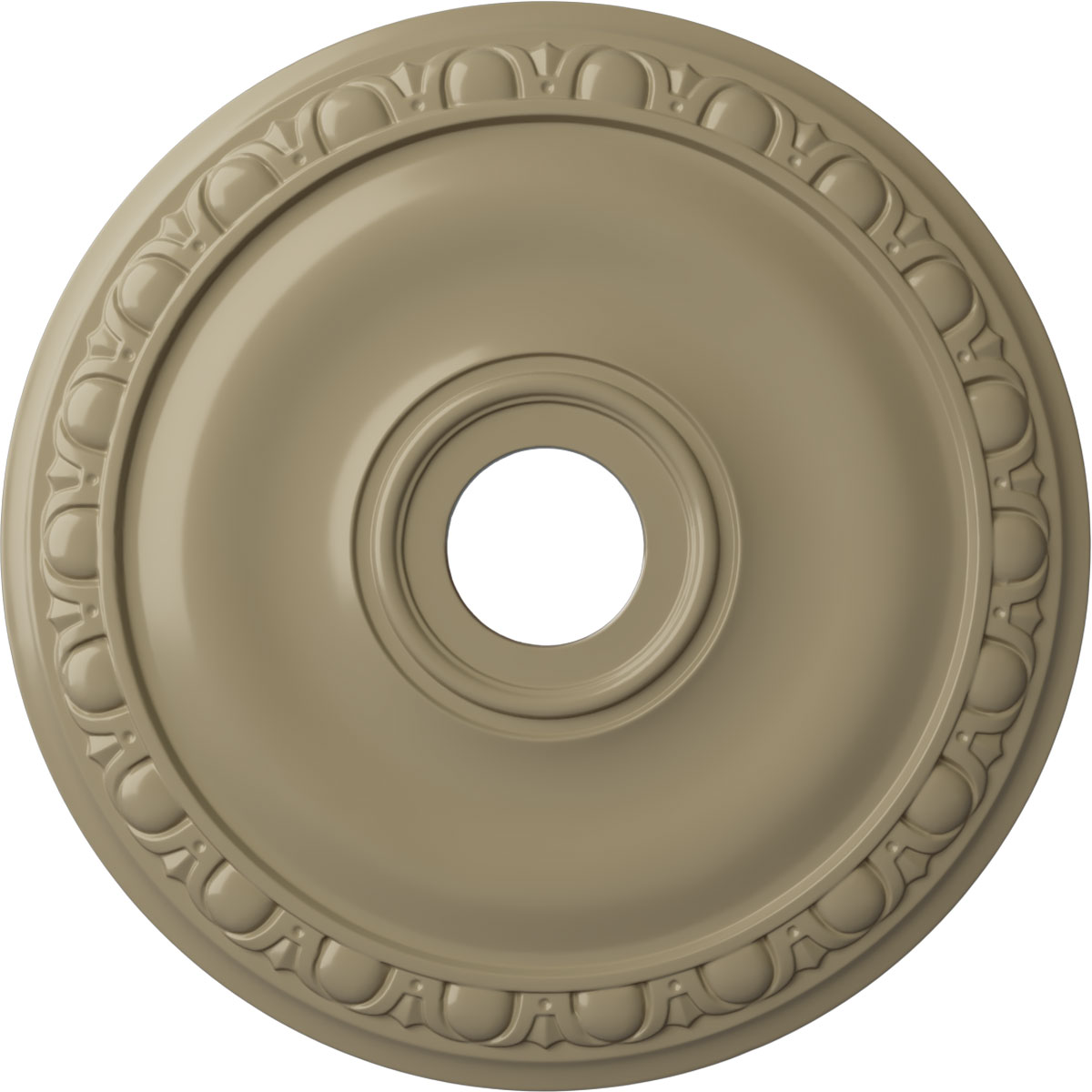 Ekena Millwork CM20JAGDF Jackson 20-in W x 20-in L Painted Gobi Desert Polyurethane Whole Ceiling Medallion