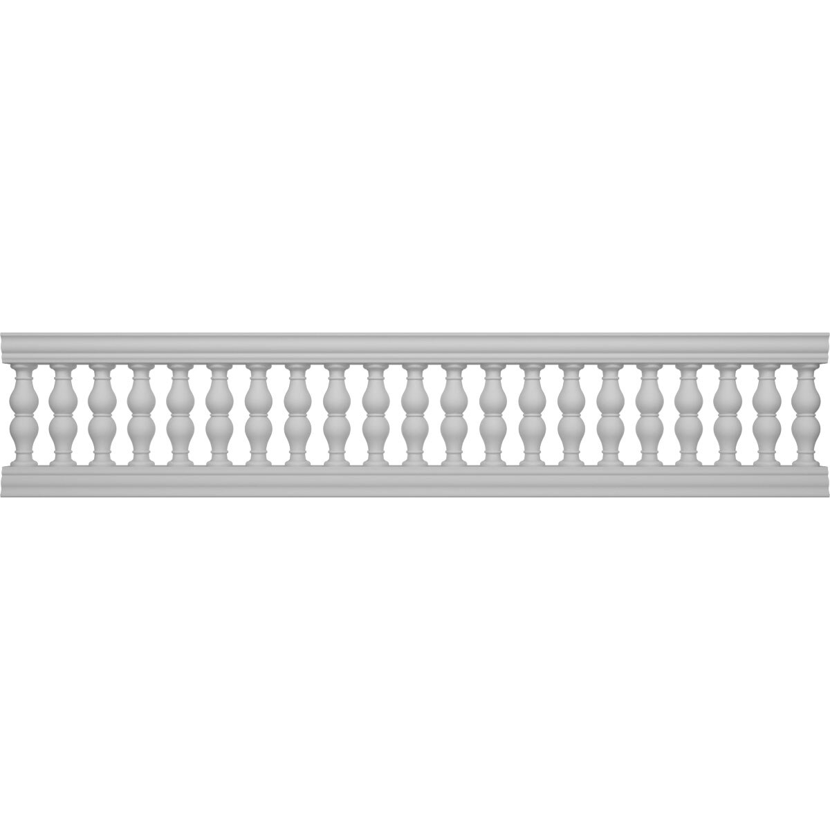 Ekena Millwork BALK32X144AVN FiberThane 12-Feet x 32-Inches Avalon Fiberglass Deck Rail Kit