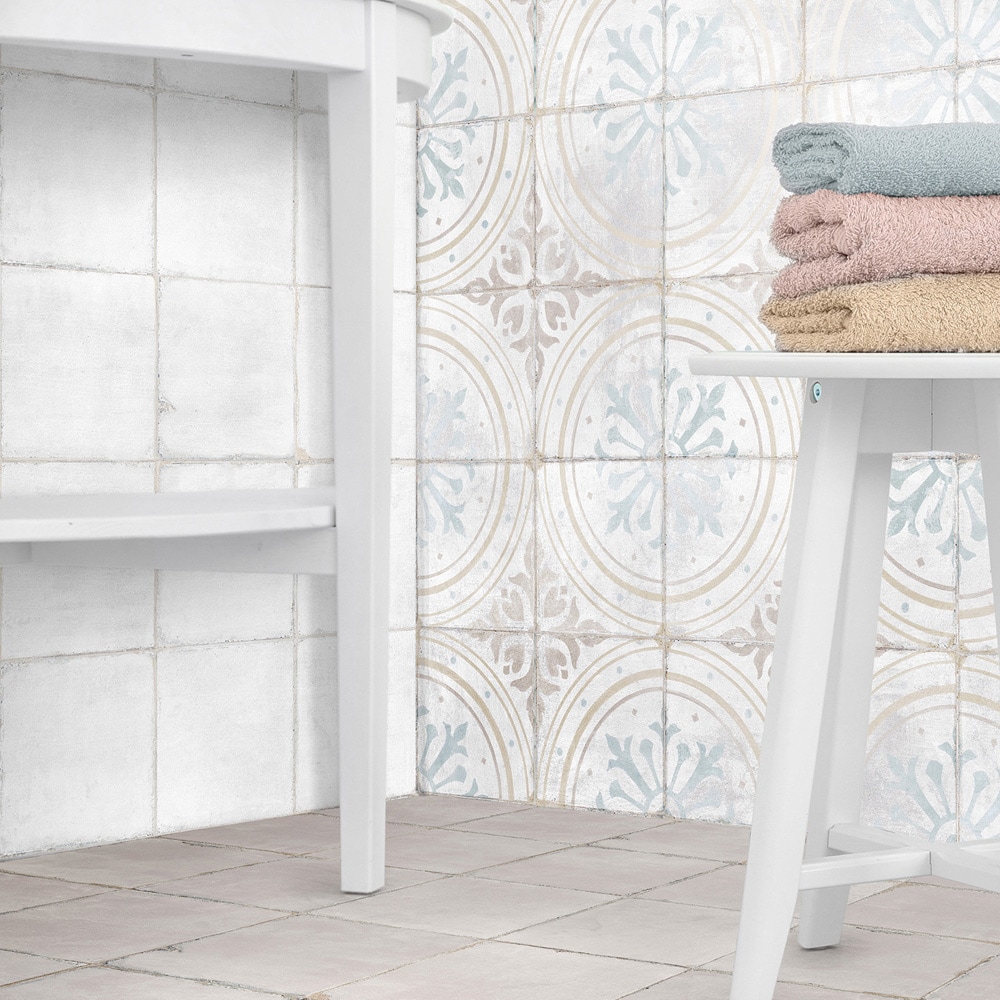 Barcelona White Matte Porcelain 6" x 6" Floor and Wall Tile